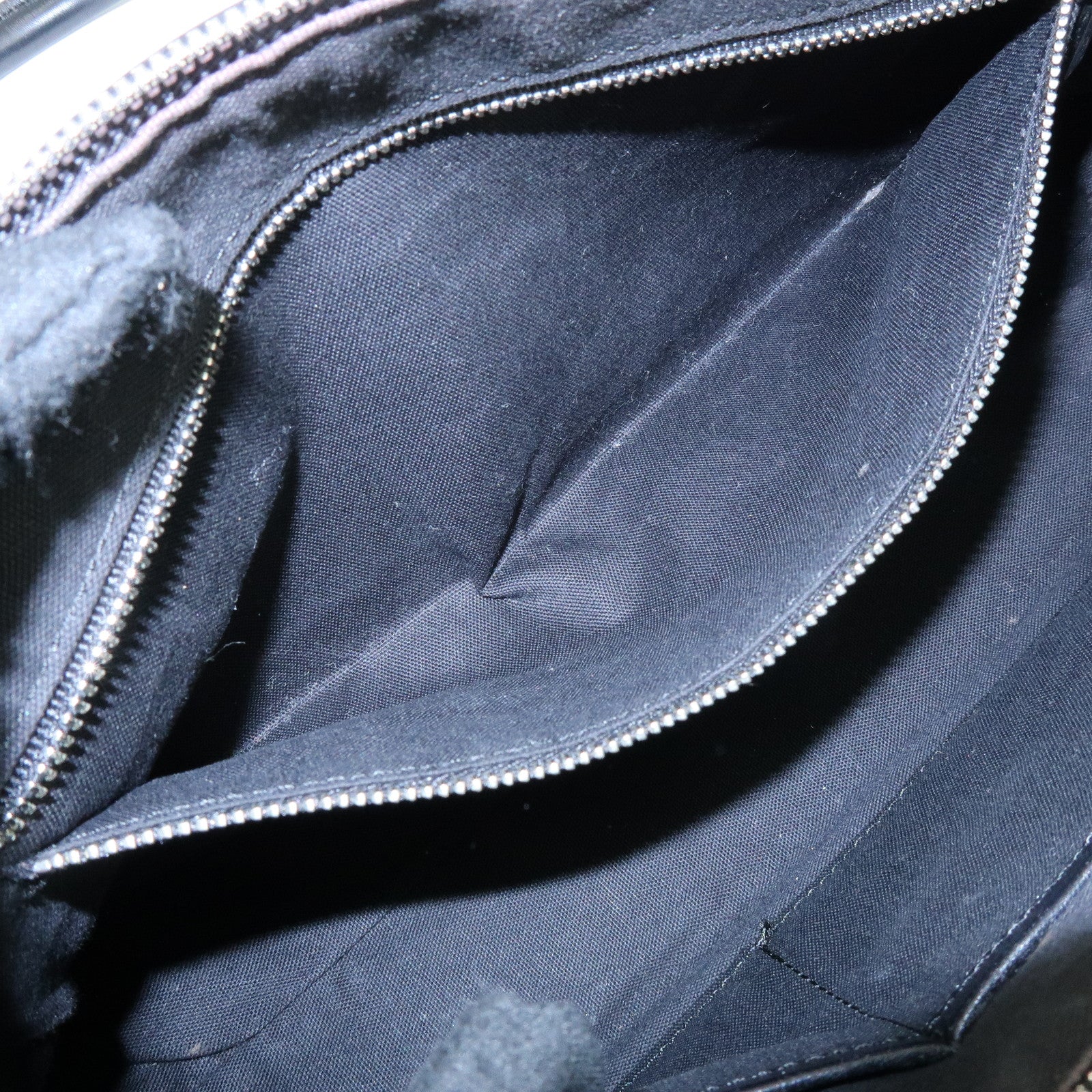 BURBERRY Plaid Canvas Leather Shoulder Bag Hand Bag Black Brown