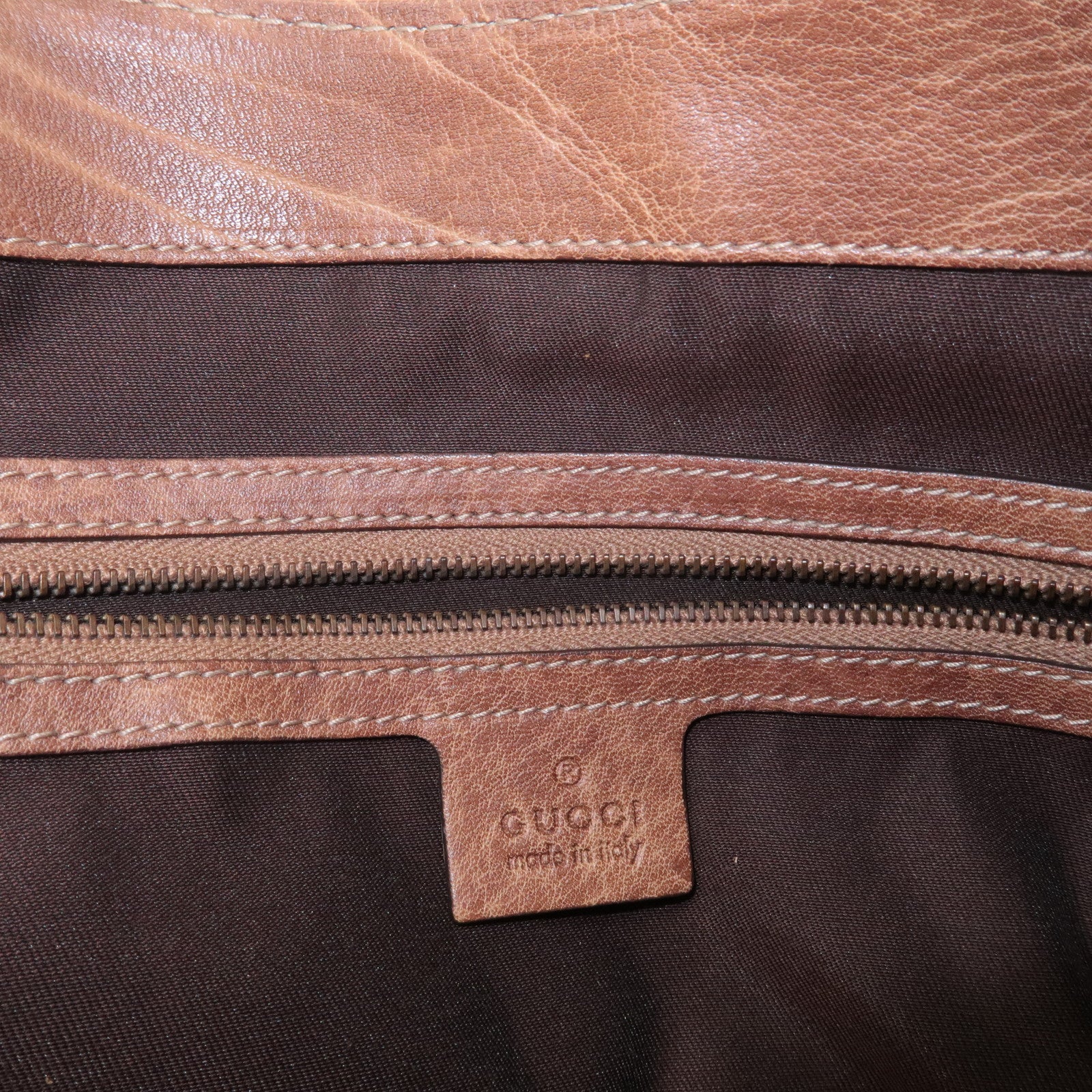 GUCCI New Pelham Leather 2Way Bag Shoulder Bag Brown 223955 Used