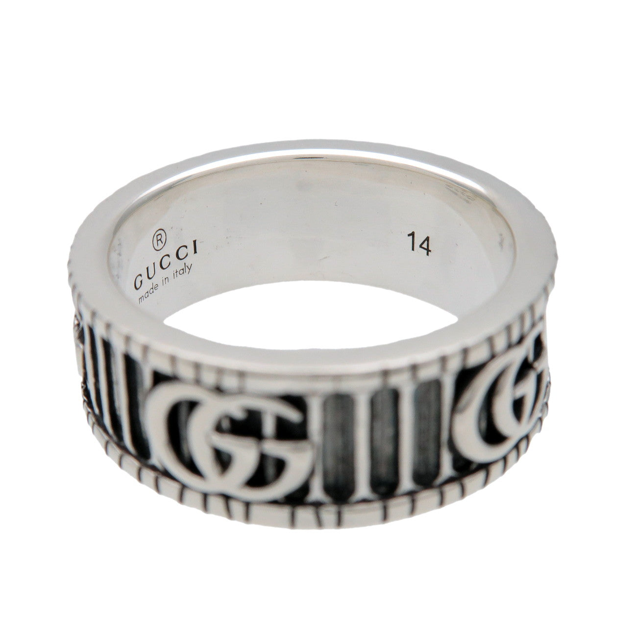 GUCCI Double G Ring SV925 Silver #14 US6.5 EU53 HK14