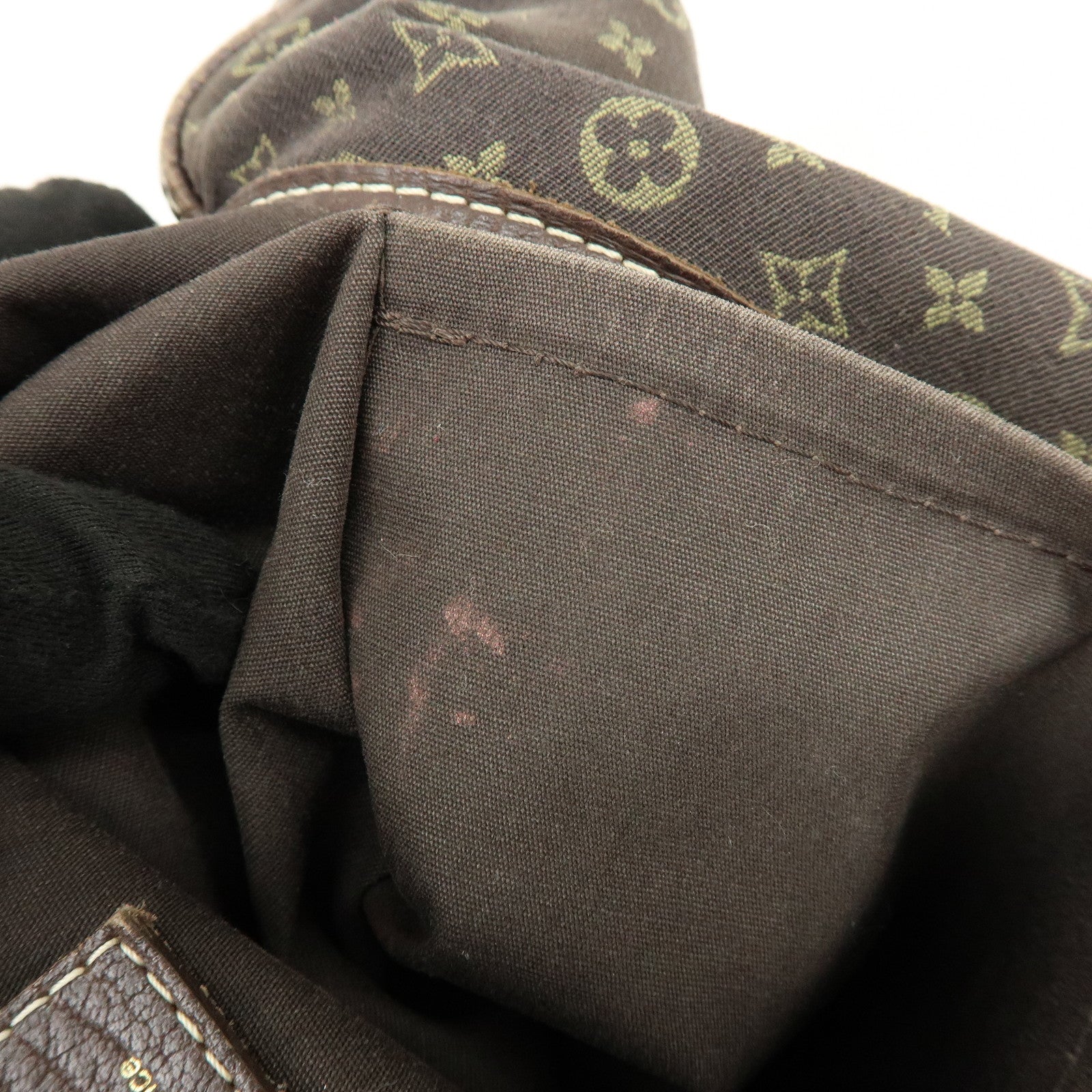 Louis Vuitton Monogram Mini Lin Manon MM Shoulder Bag Ebene M95619