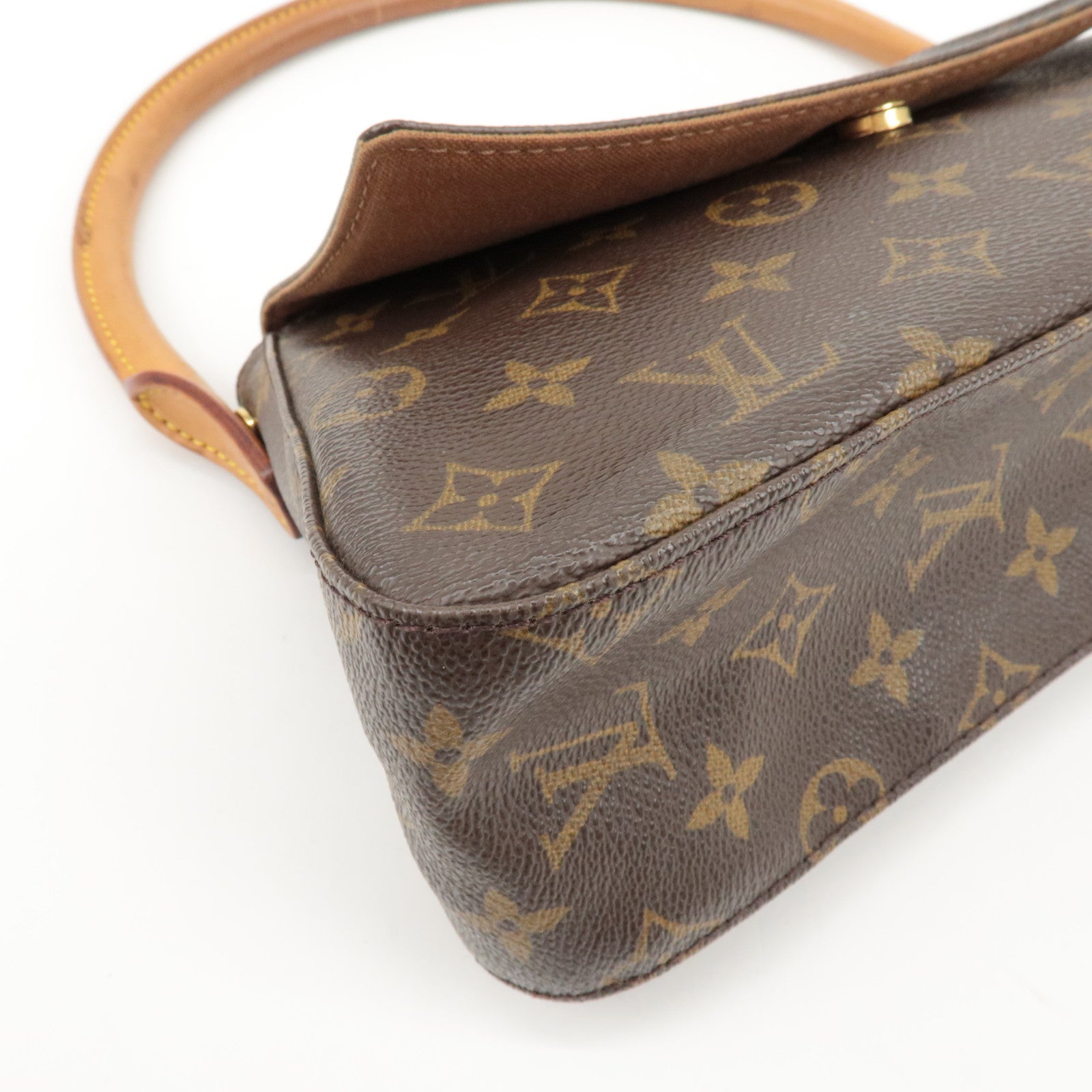 Louis Vuitton Monogram Mini Looping Shoulder Bag Brown M51147 Used