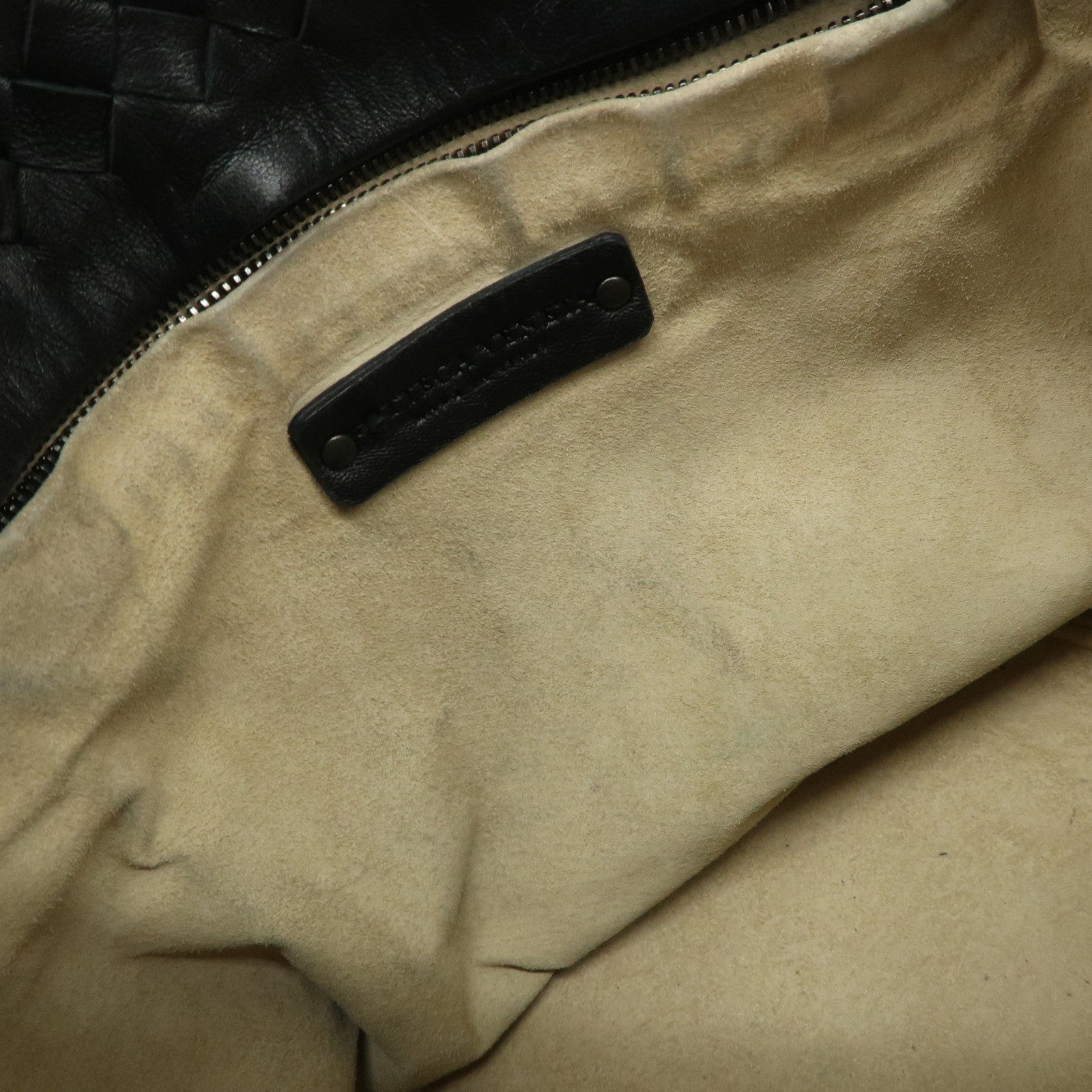BOTTEGA VENETA Intrecciato Leather Tote Bag Hand Bag Black 225166