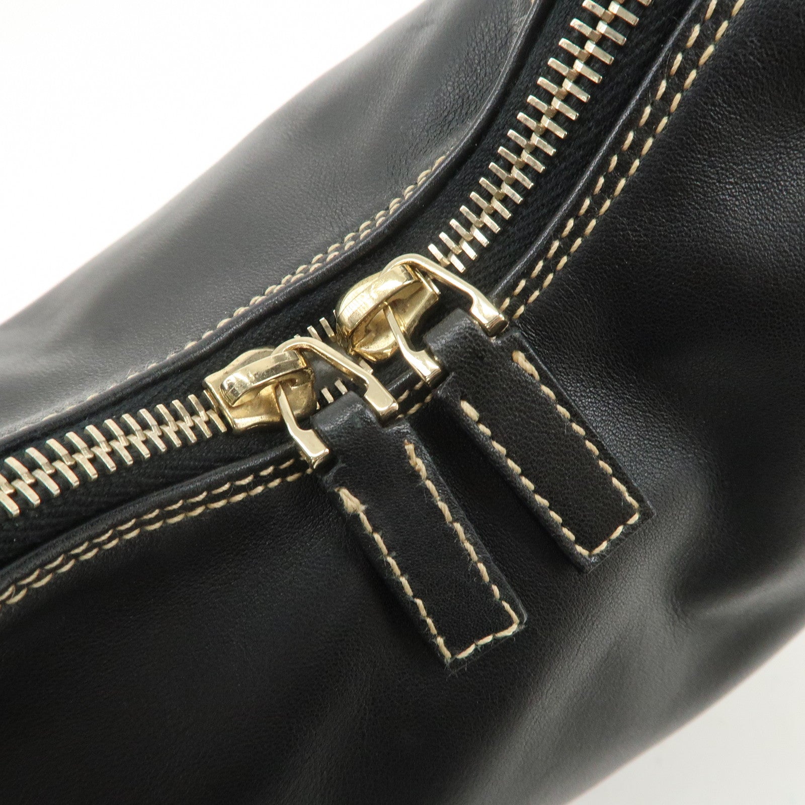 GUCCI Leather Shoulder Bag Hand Bag Black 001.4288