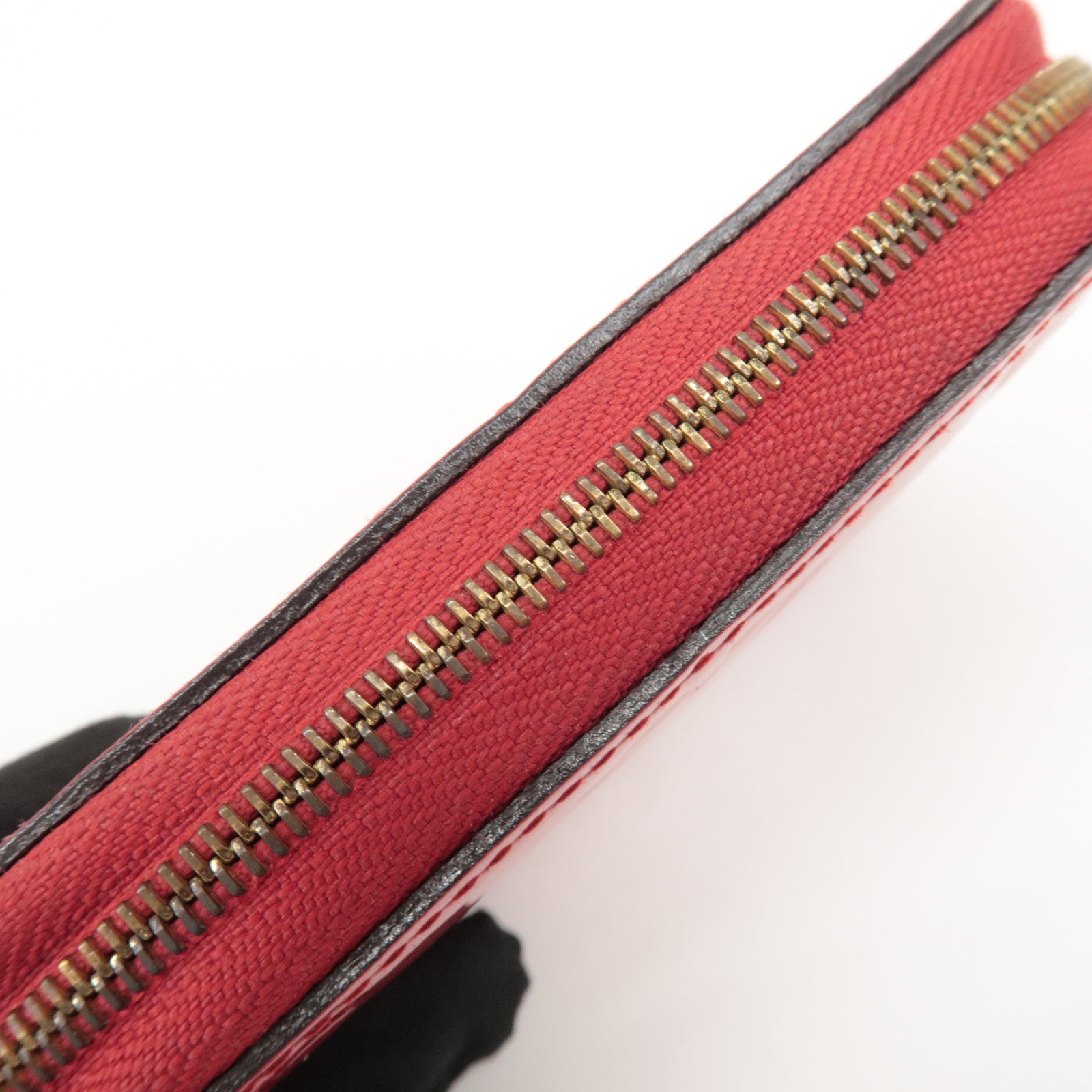 Louis Vuitton Monogram Vernis Zippy Coin Purse Cerise M90202 Used