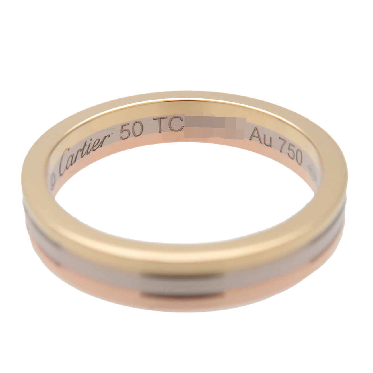 Cartier Vendome Three Color Ring K18 750YG/RG/WG #50 US5.5
