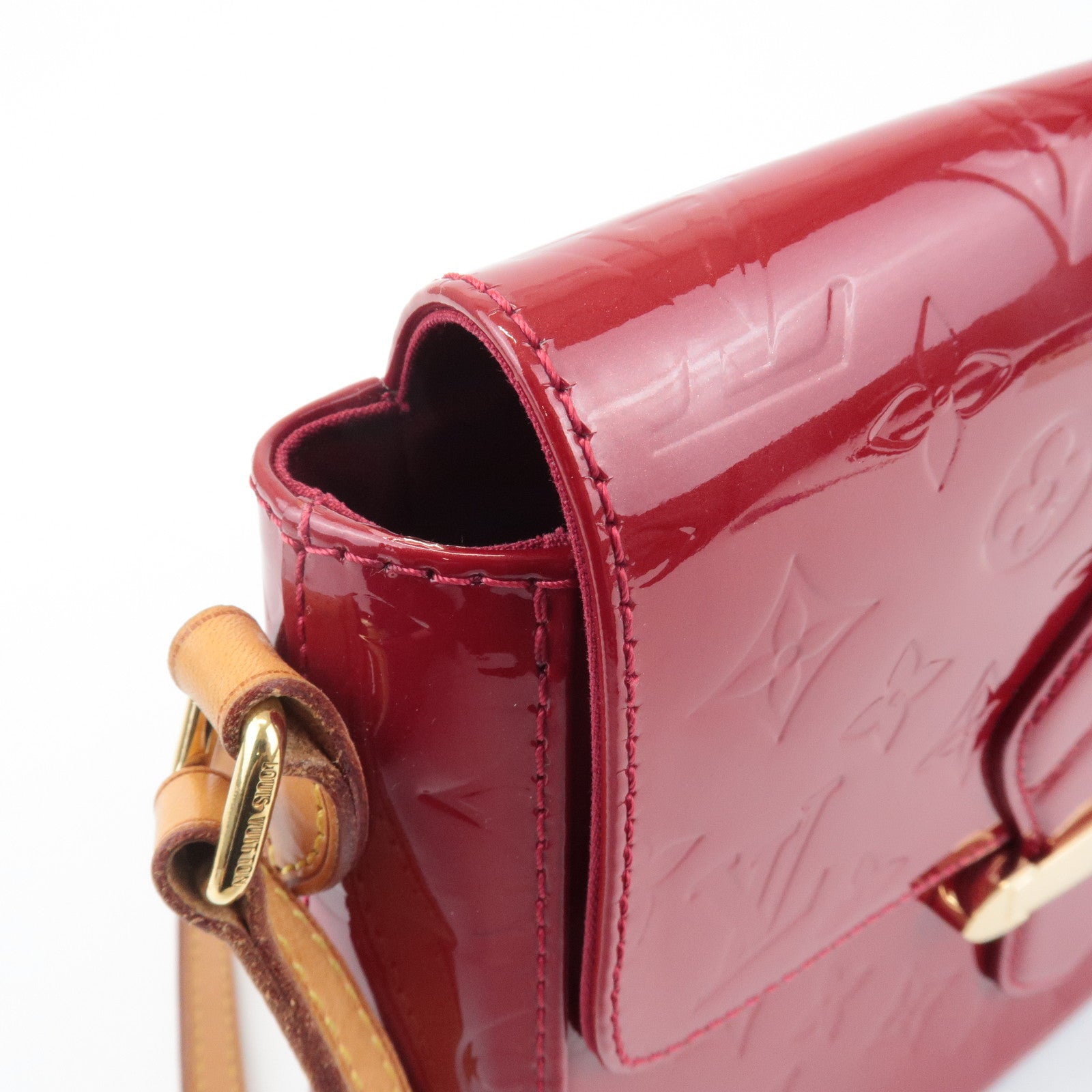 Louis Vuitton Vernis Leather Bellflower GM Pomme d'Amour M91708