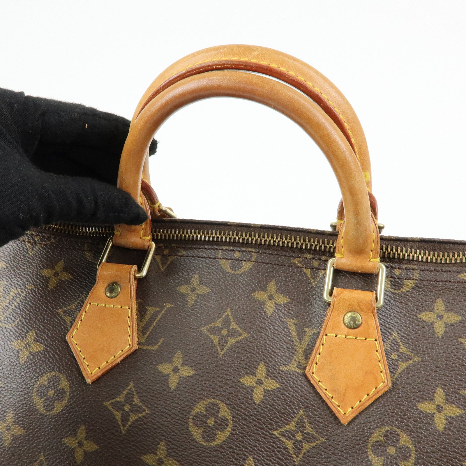 Louis Vuitton Monogram Speedy 35 Boston Bag Hand Bag Brown M41524