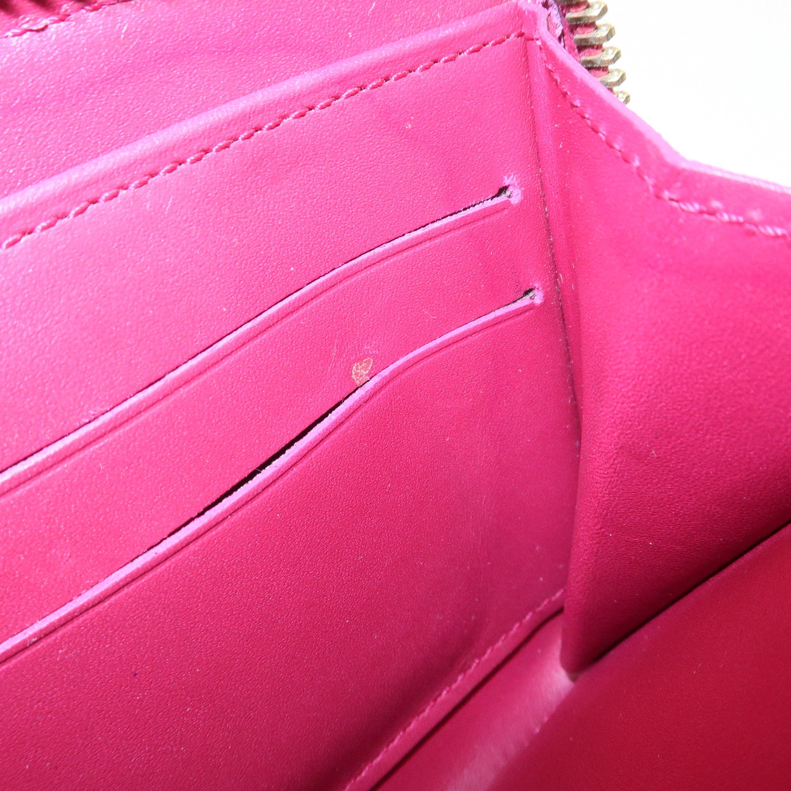 Louis Vuitton Monogram Vernis Round Zippy Wallet Rose Indien M91597 Used