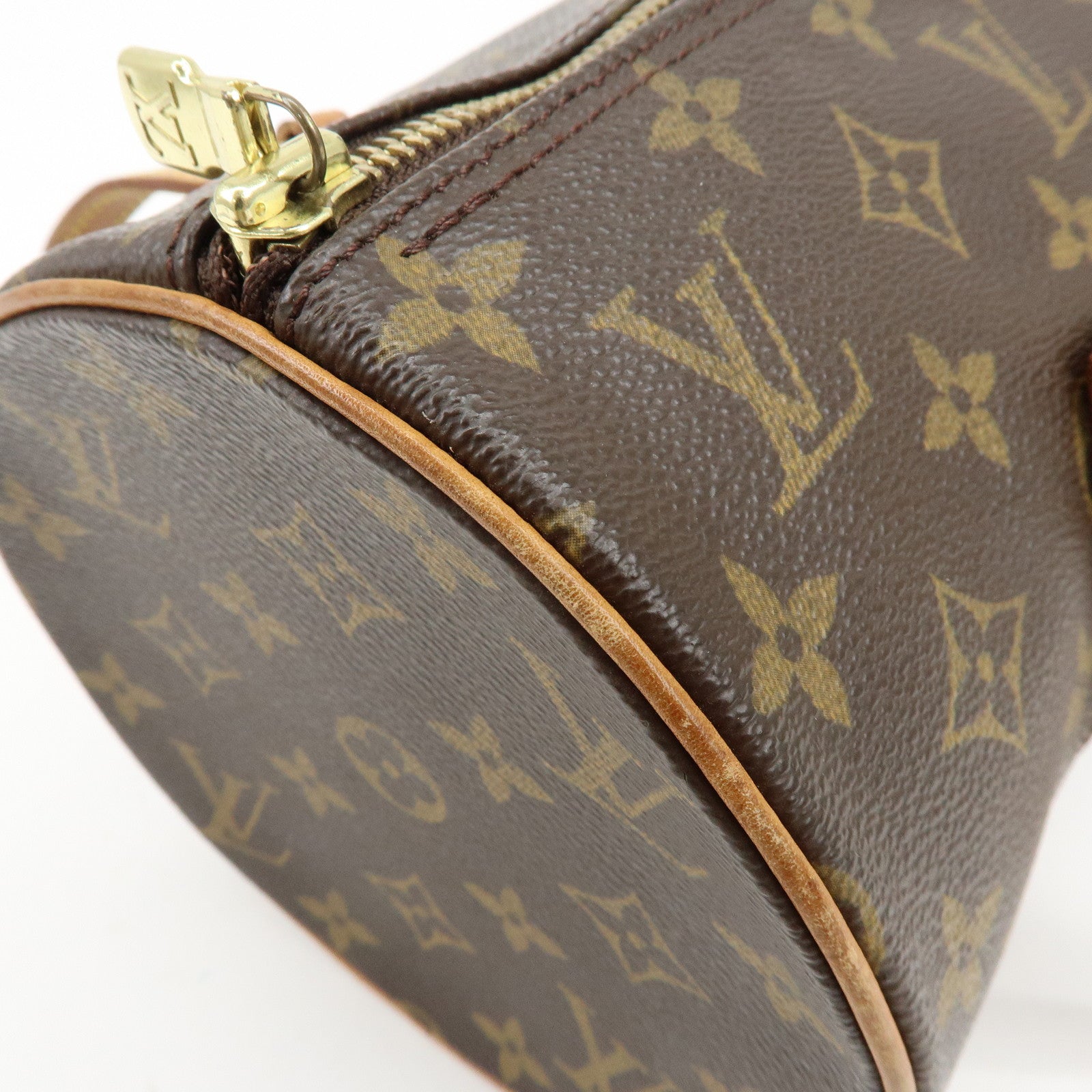 Louis Vuitton Monogram Papillon 30 Hand Bag Brown M51385