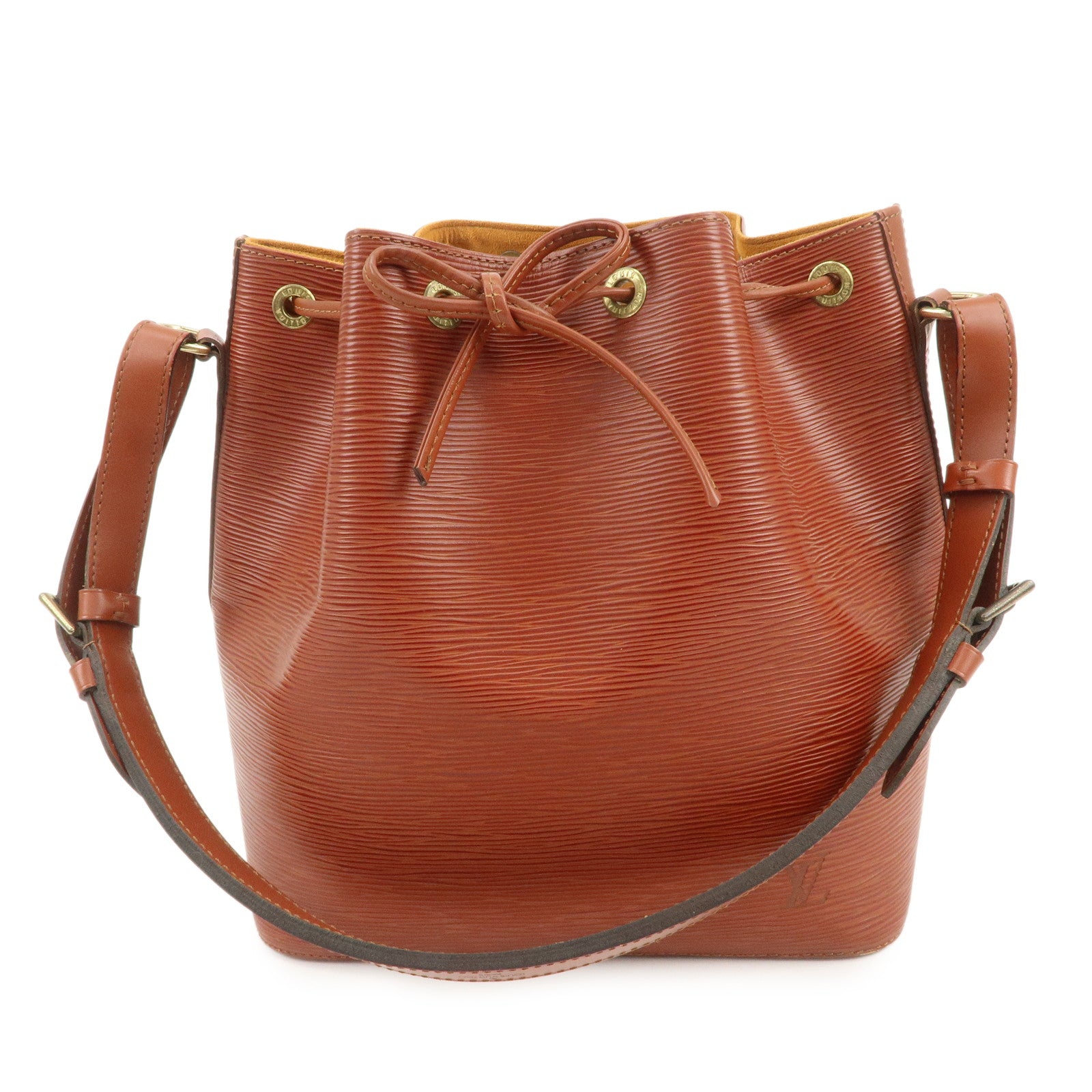 Louis Vuitton Epi Petit Noe Shoulder Bag Kenya Brown M44103