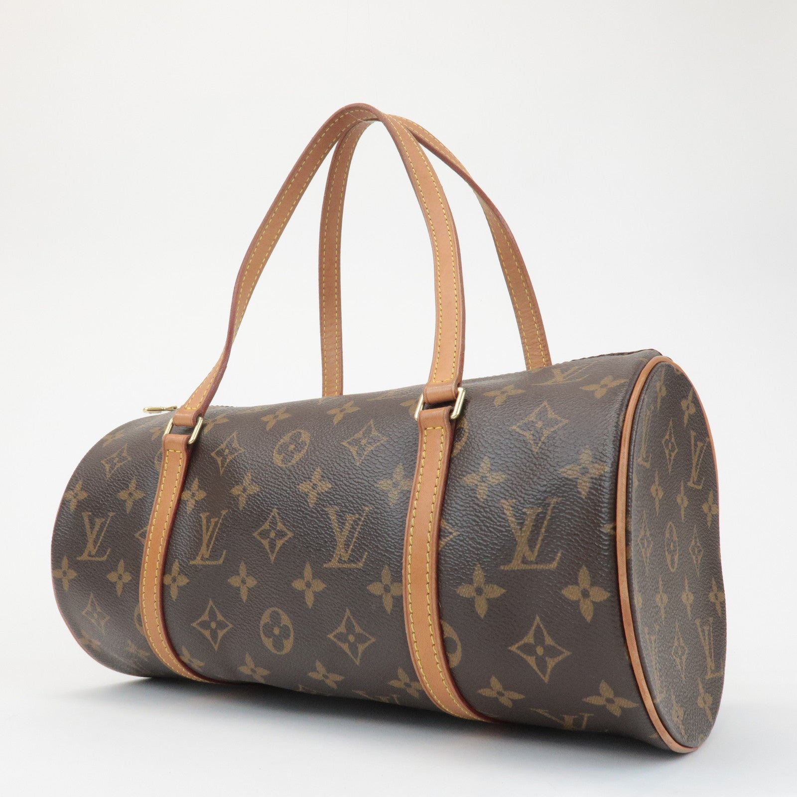 Louis Vuitton Monogram Papillon 30 Hand Bag New Style Brown M51385