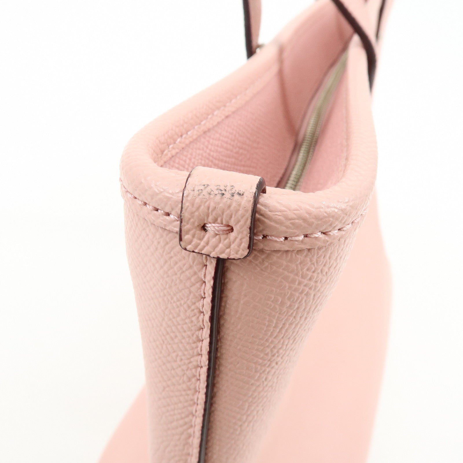 COACH Leather Tote Bag Shoulder Bag Pink F58846