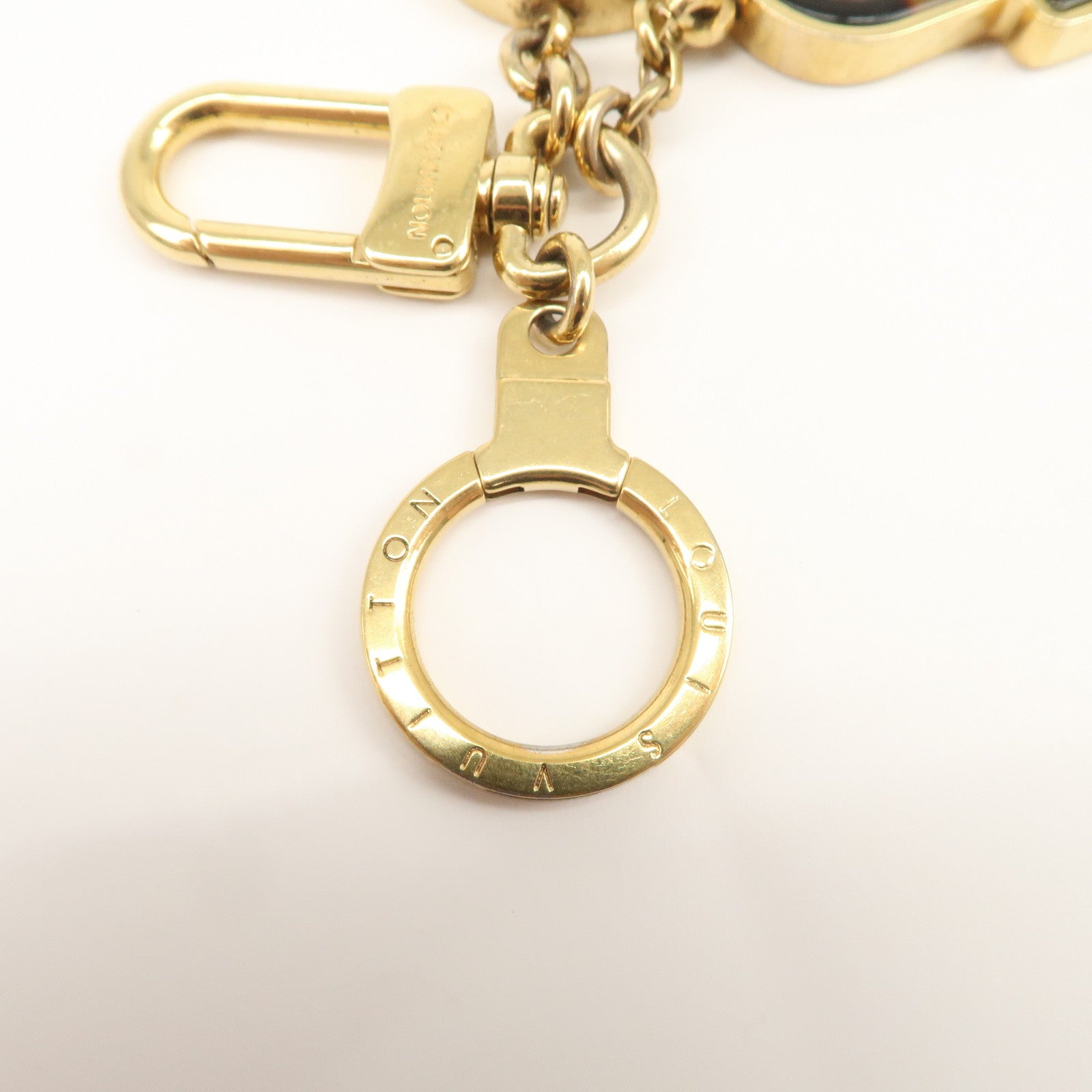 Louis Vuitton Porte Cles Confidence Bag Charm Key Chain Gold M65088