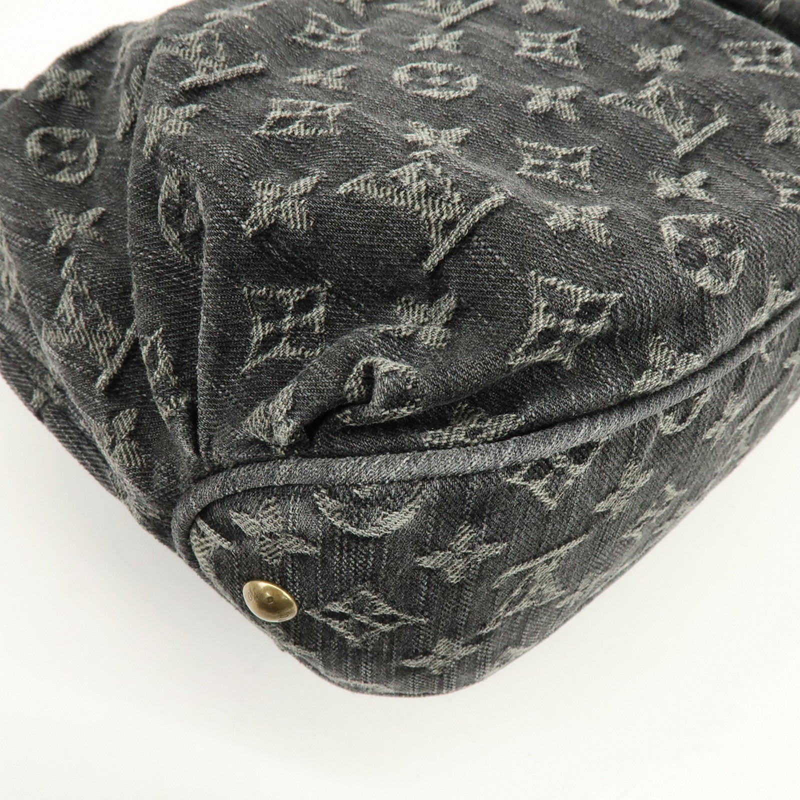Louis Vuitton Monogram Denim Slightly Shoulder Bag Noir M95835