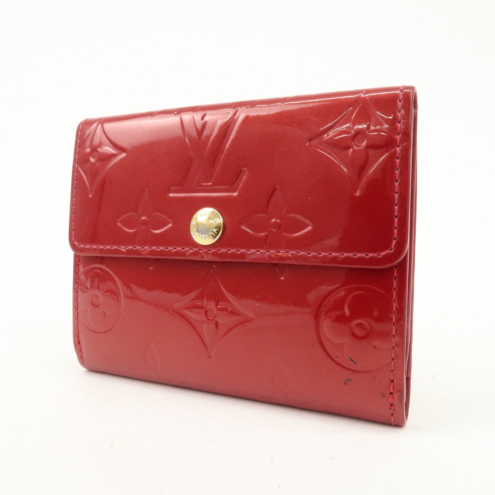 Louis Vuitton Damier Vernis Set of 3 Bi-fold Wallet Card Case Used