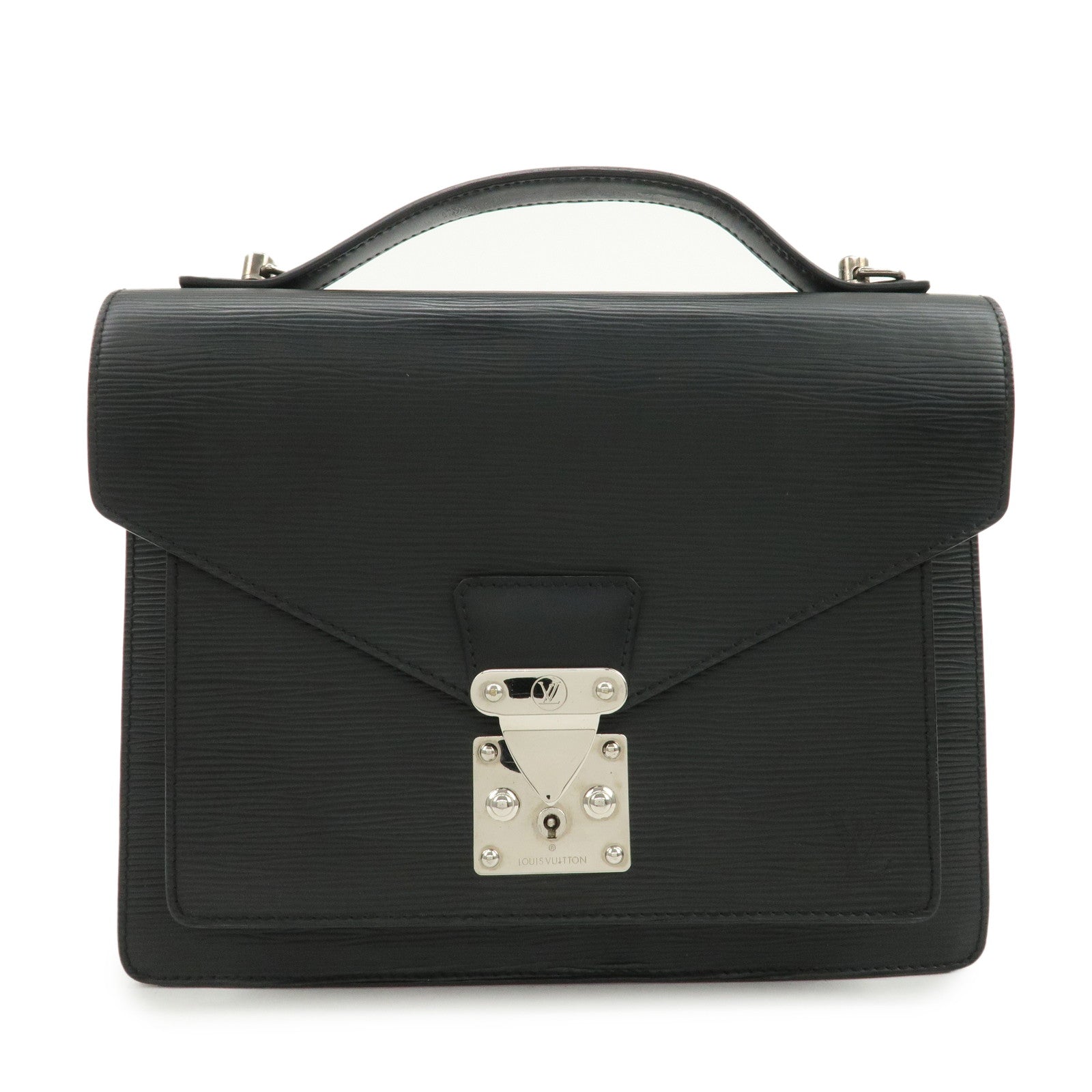 Louis Vuitton Epi Monceau 2Way Shoulder Bag Hand Bag Noir M52122