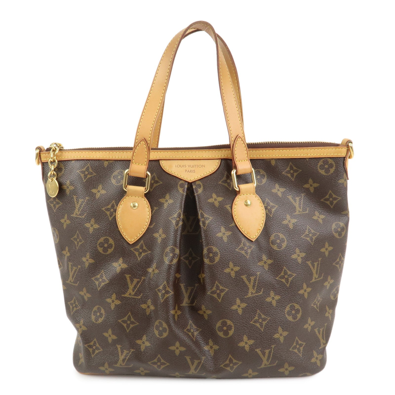 Louis Vuitton Monogram Palermo PM 2Way Bag Hand Bag Brown M40145