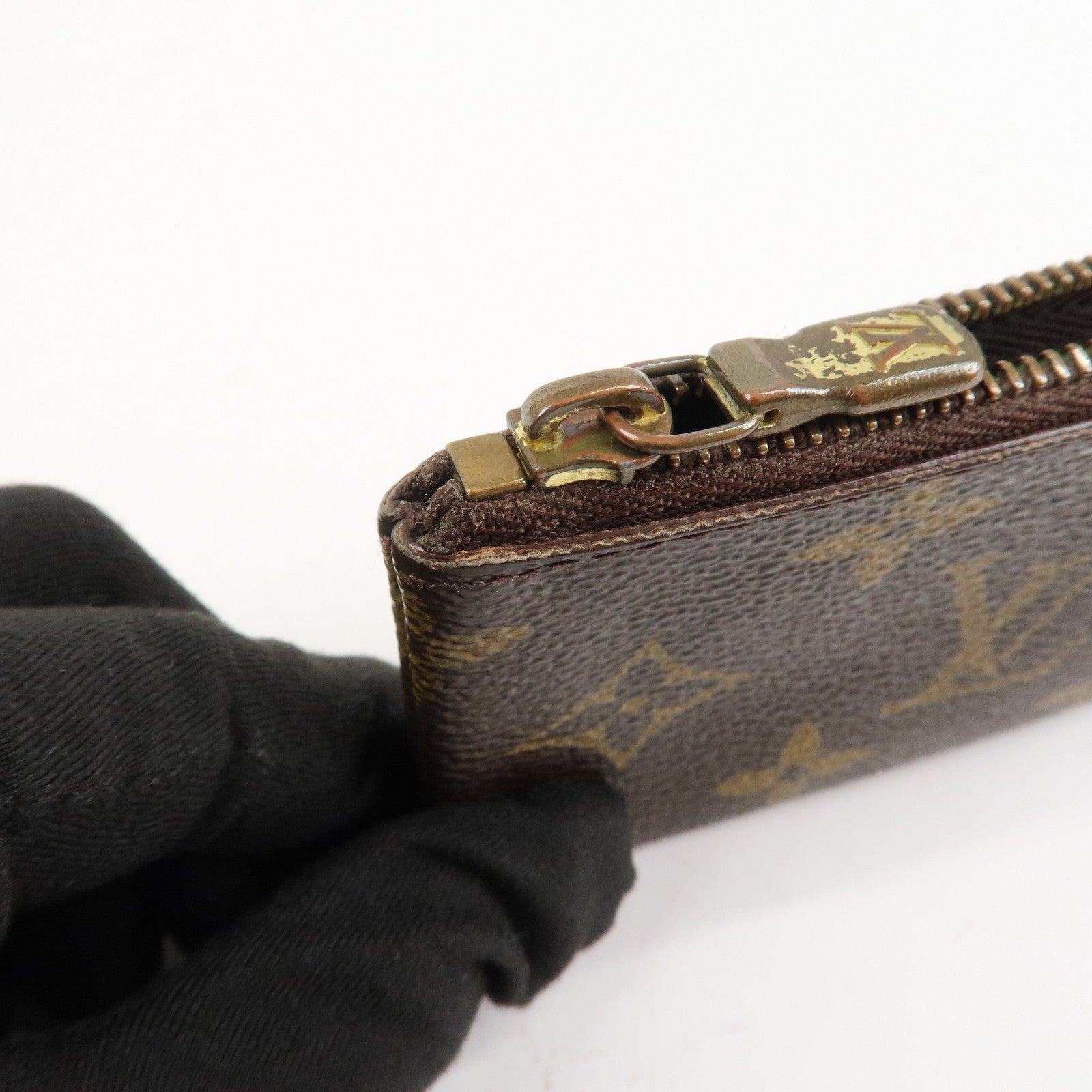 Louis Vuitton Set of 2 Monogram Canvas Coin Case Brown M62650 Used