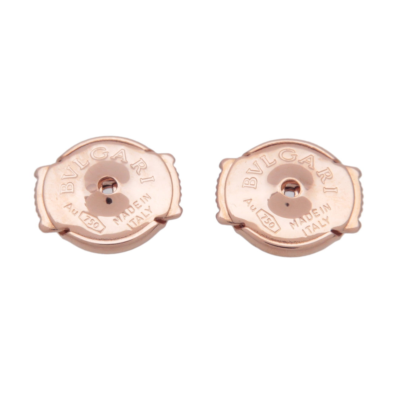 BVLGARI B-zero1 Hoop Earrings Diamond K18PG 750 Rose Gold