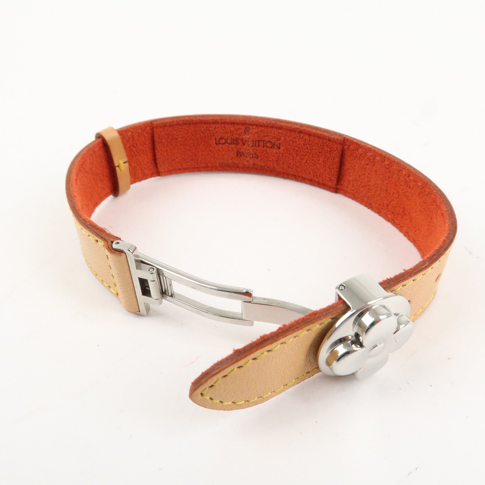 Louis Vuitton Monogram Leather Vous Good Luck Bracelet M64448 Used