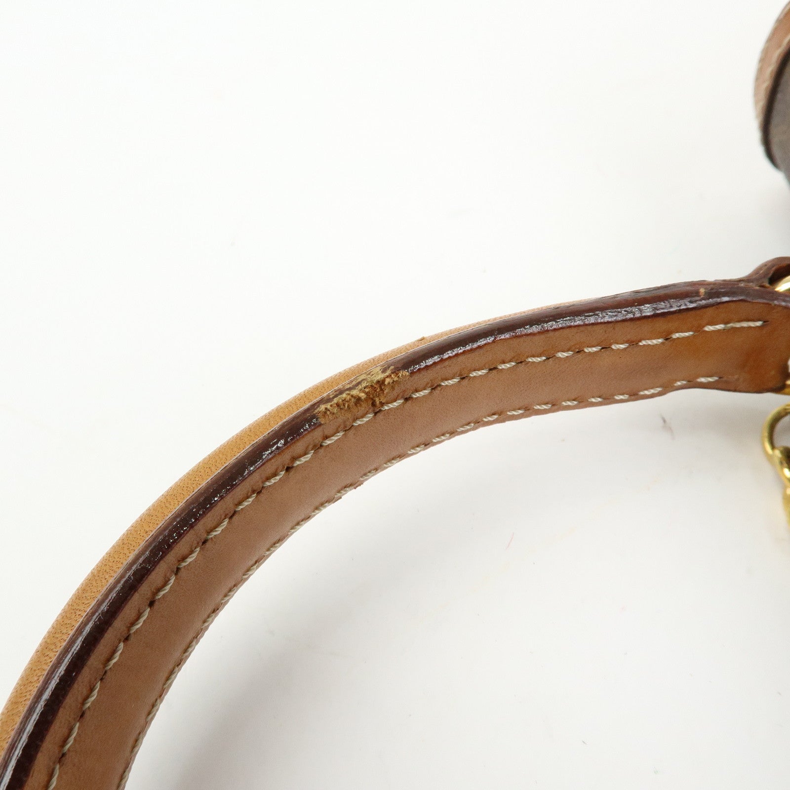 CELINE Macadam PVC Leather Hand Bag Top Handle Flap Bag Brown