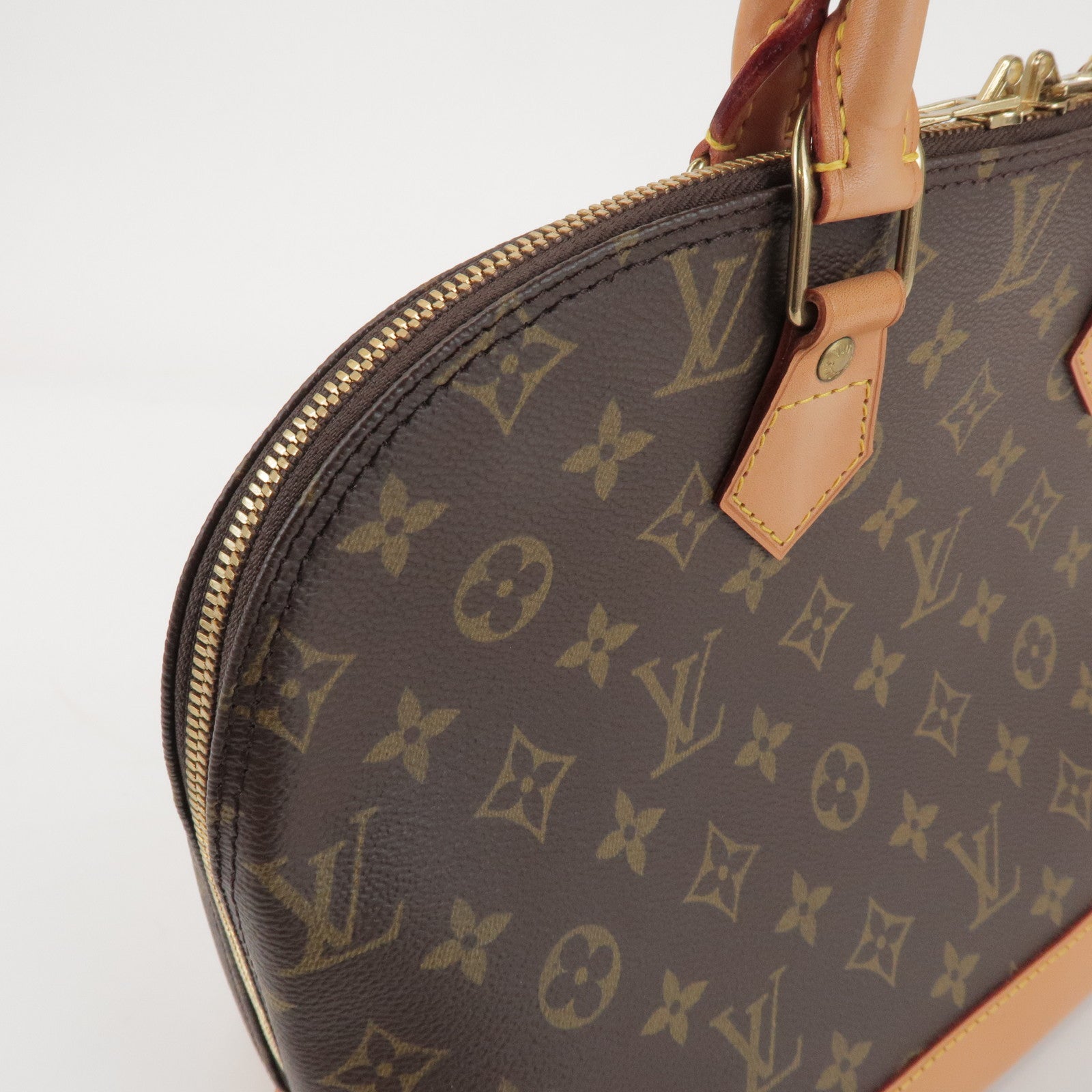 Louis Vuitton Monogram Alma Hand Bag Brown M51130