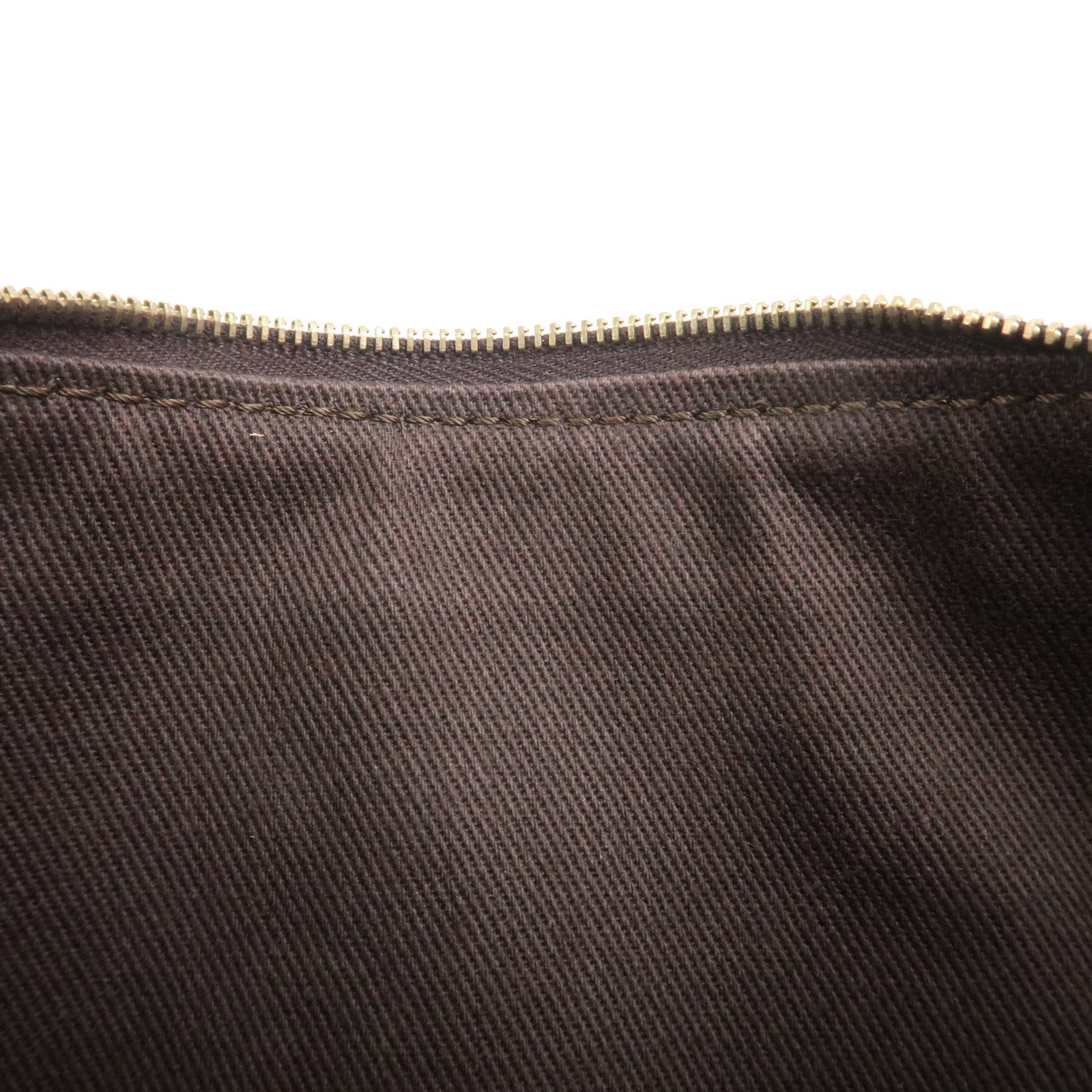 CELINE Macadam Logo PVC Leather Shoulder Bag Hand Bag Brown