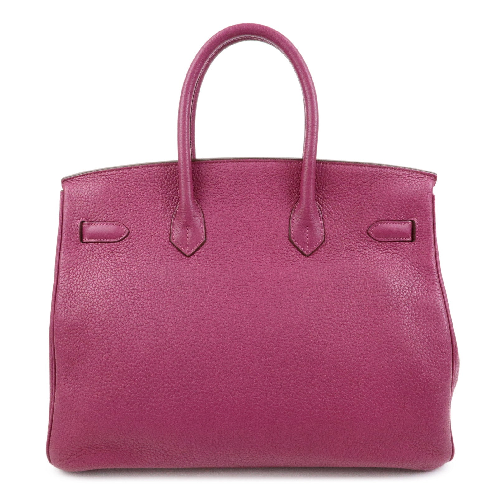 HERMES Birkin 35 Togo Leather Hand Bag □O Stamped Tosca