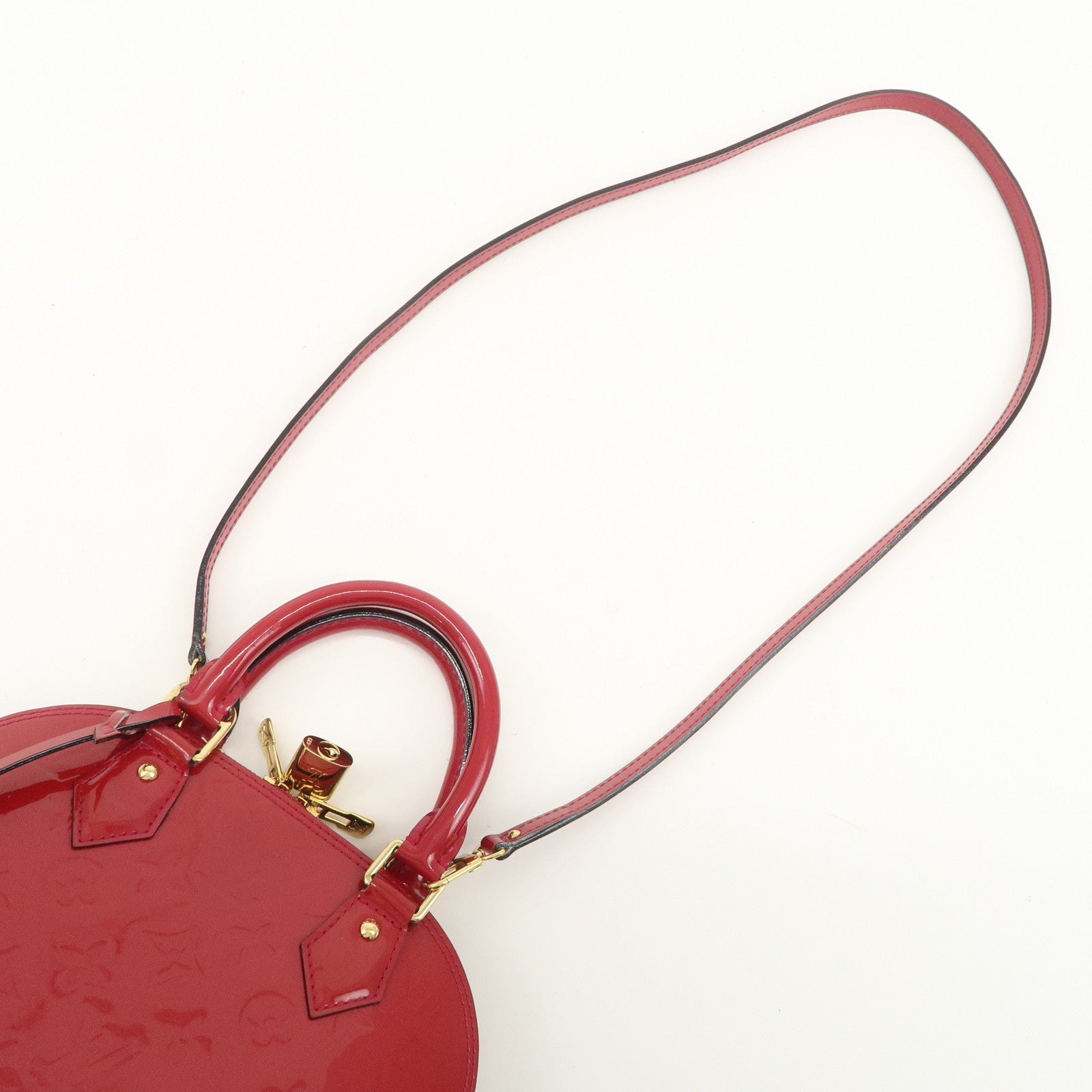 Louis Vuitton Monogram Vernis Alma BB 2Way Bag Rose Indien M91771