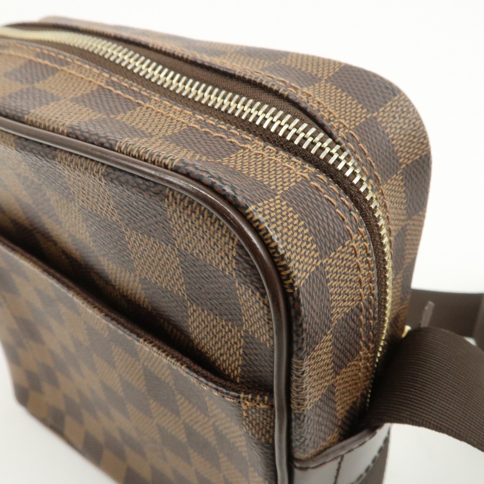 Louis Vuitton Damier Olaf PM Crossbody Shoulder Bag Brown N41442