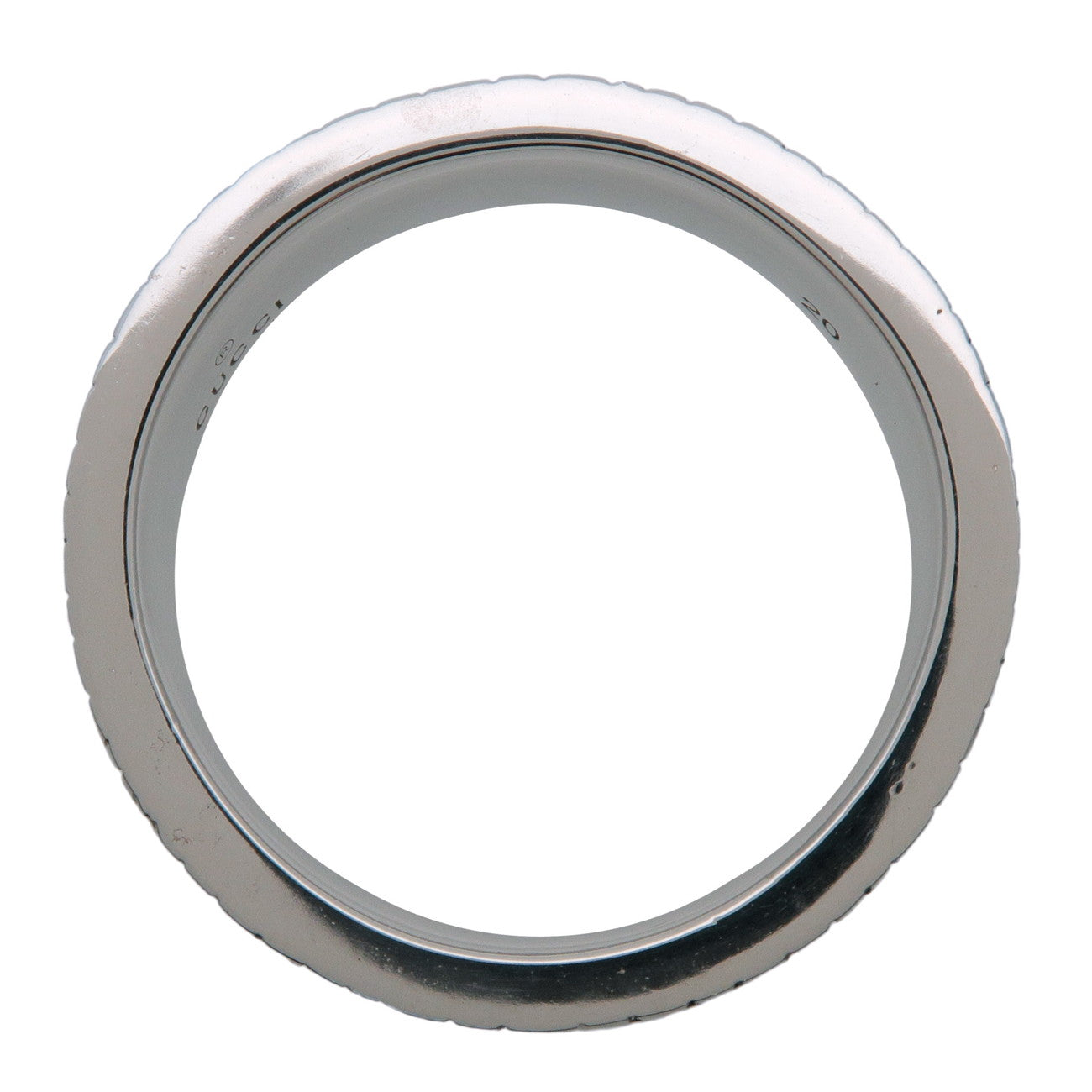 GUCCI Double G Wide Ring SV925 Silver #20 US9 EU59.5 HK20 551899