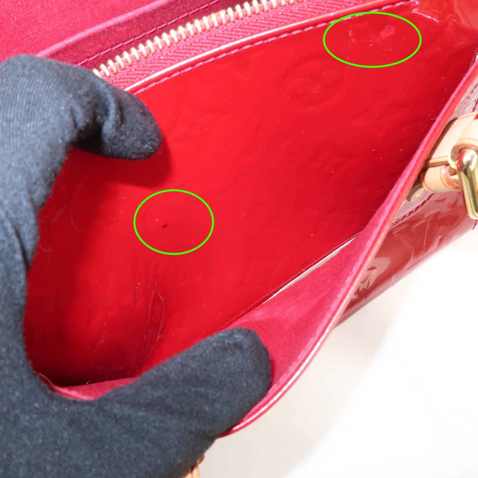 Louis Vuitton Vernis Rosewood Avenue Hand Bag Pomme D'Amour M93507
