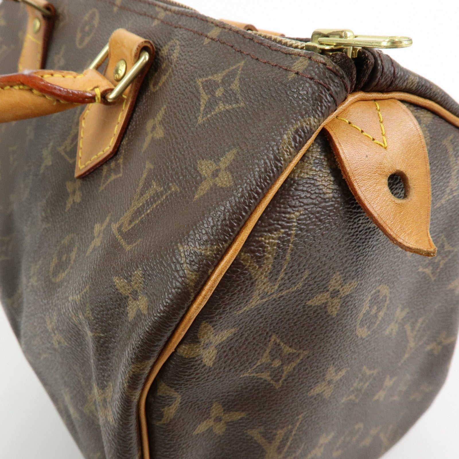 Louis Vuitton Monogram Speedy 30 Boston Bag Hand Bag Brown M41526