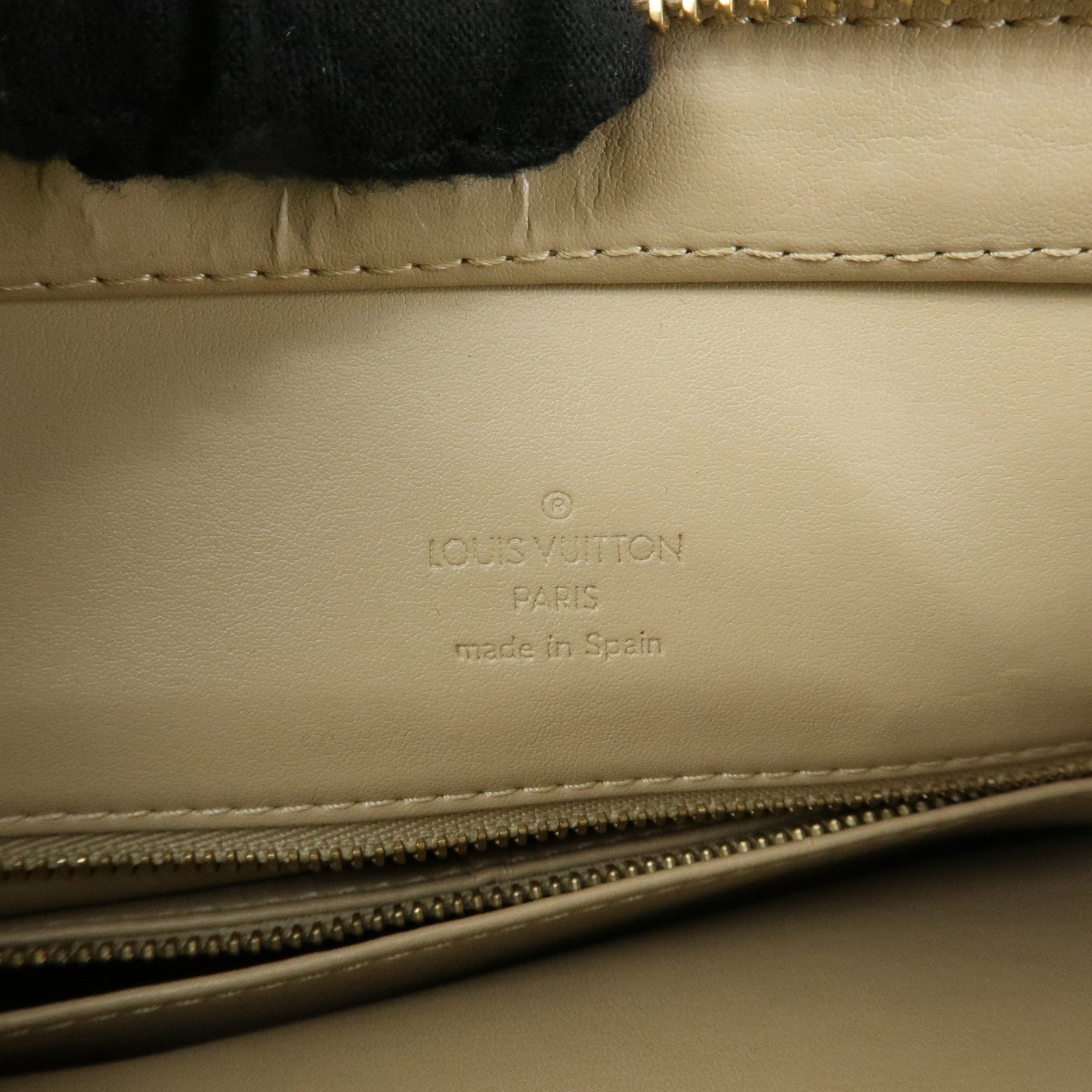 Louis Vuitton Monogram Vernis Houston Tote Hand Bag Beige M91004
