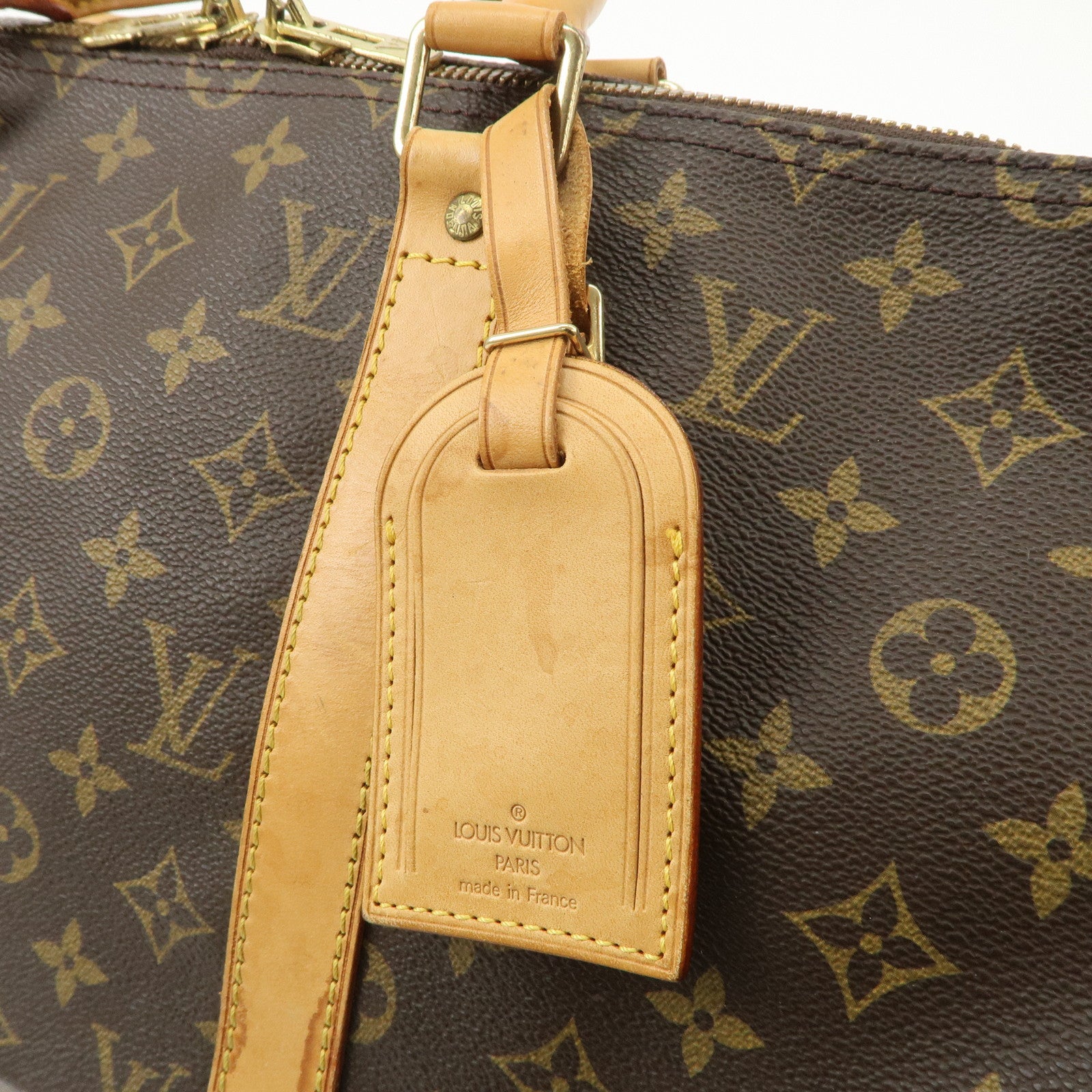 Louis Vuitton Monogram Keep All 50 Bag Boston Bag Brown M41426 Used