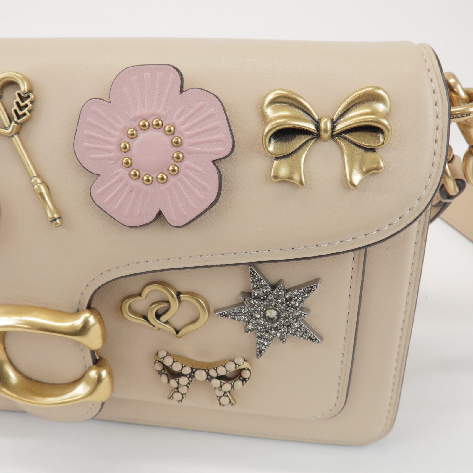 COACH Tabby 26 Leather 2Way Shoulder Hand Bag Japan Exclusive Ivory