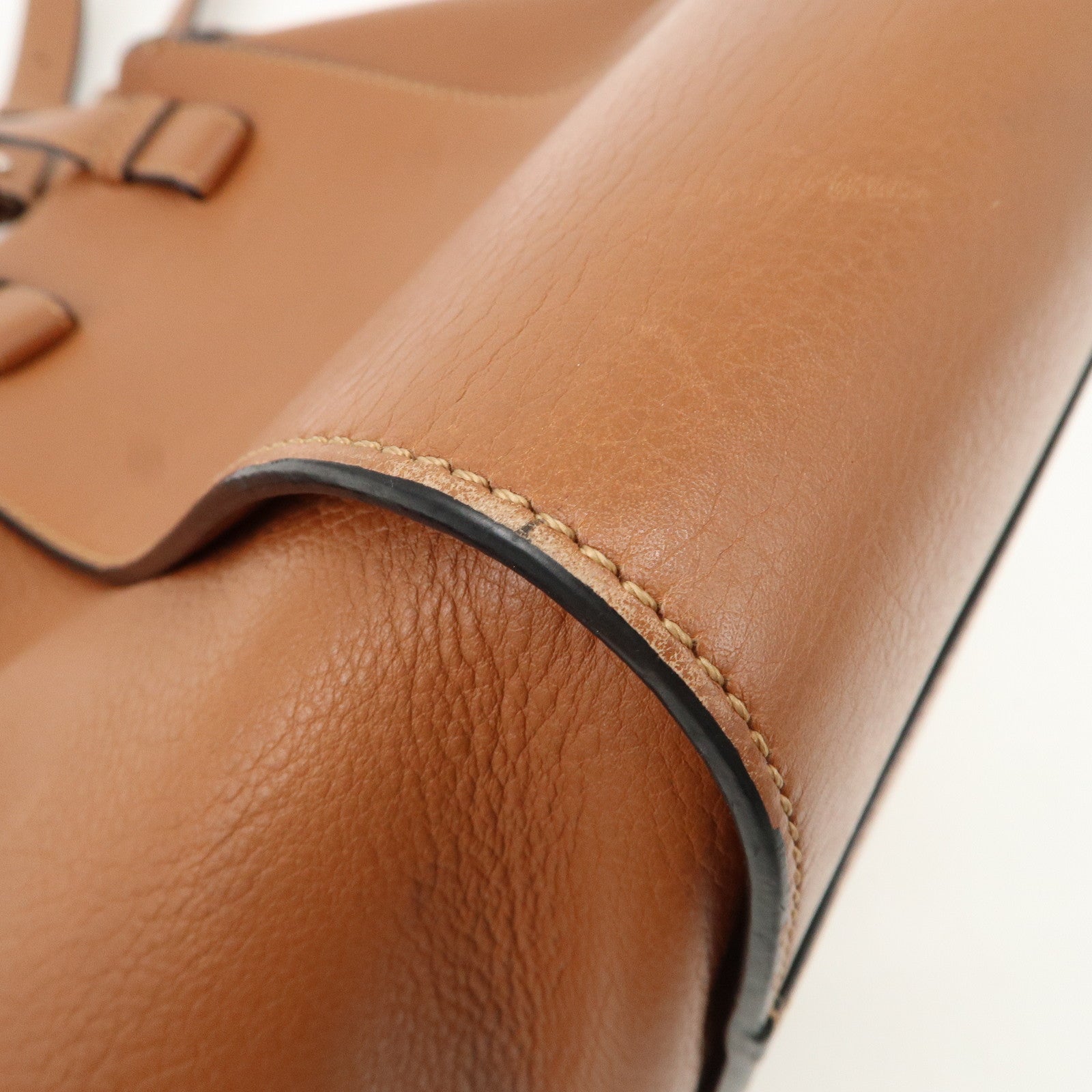 LOEWE Leather Hammock Small 2Way Bag Shoulder Bag Tan Used