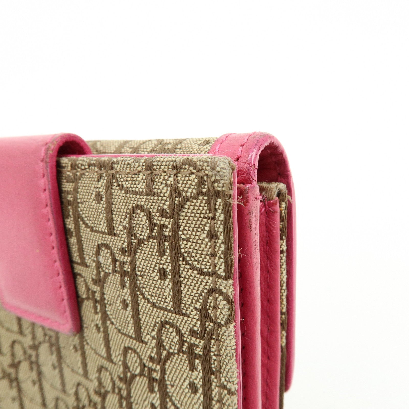 Christian Dior Street Chic Trotter Jaquard Canvas Leather Wallet