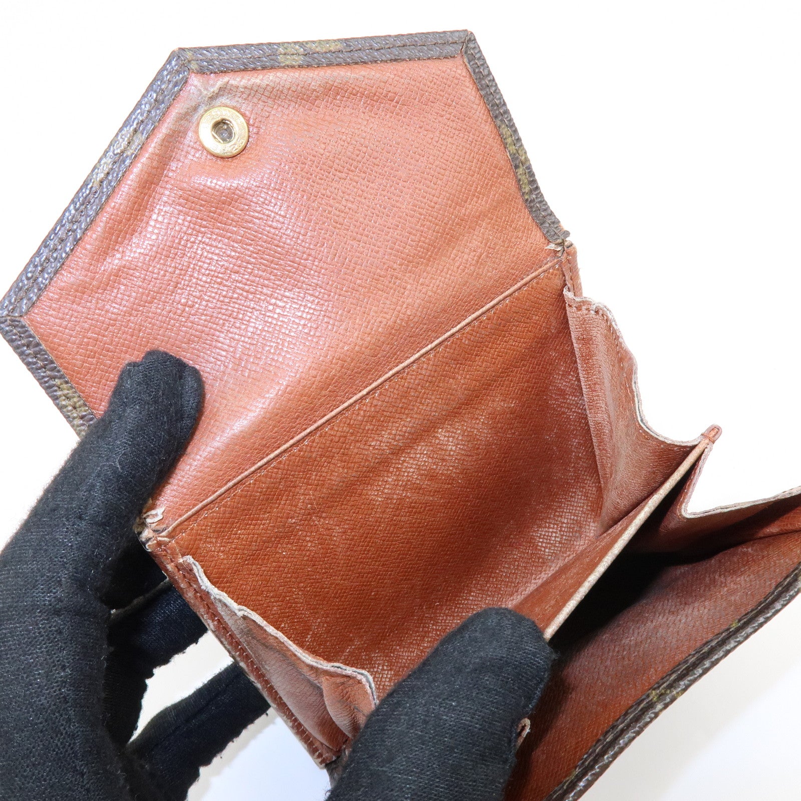 Louis Vuitton Monogram Set of 2 Bi-fold Wallets Brown M61667 M61660