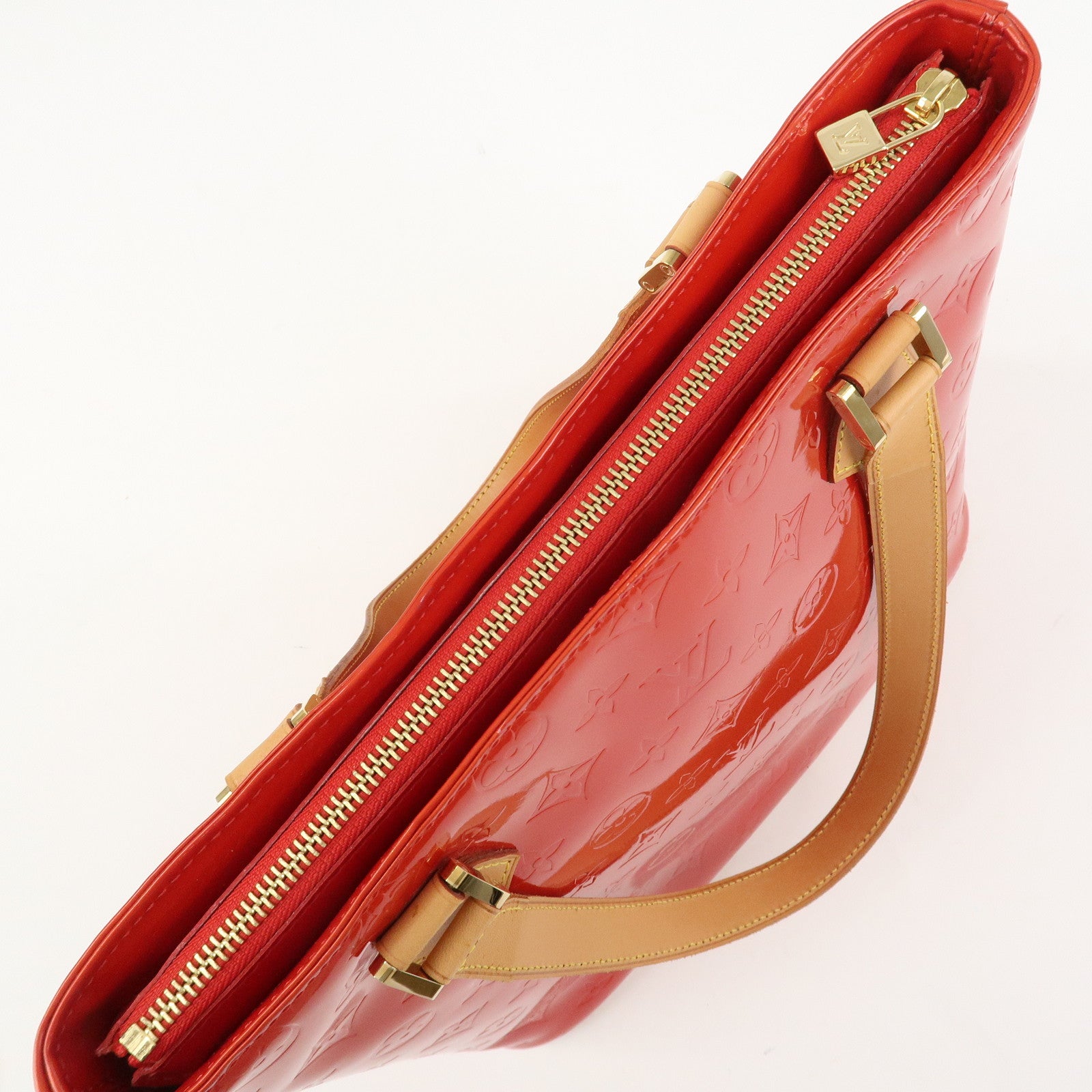 Louis Vuitton Monogram Vernis Leather Houston Hand Bag RougeM91092