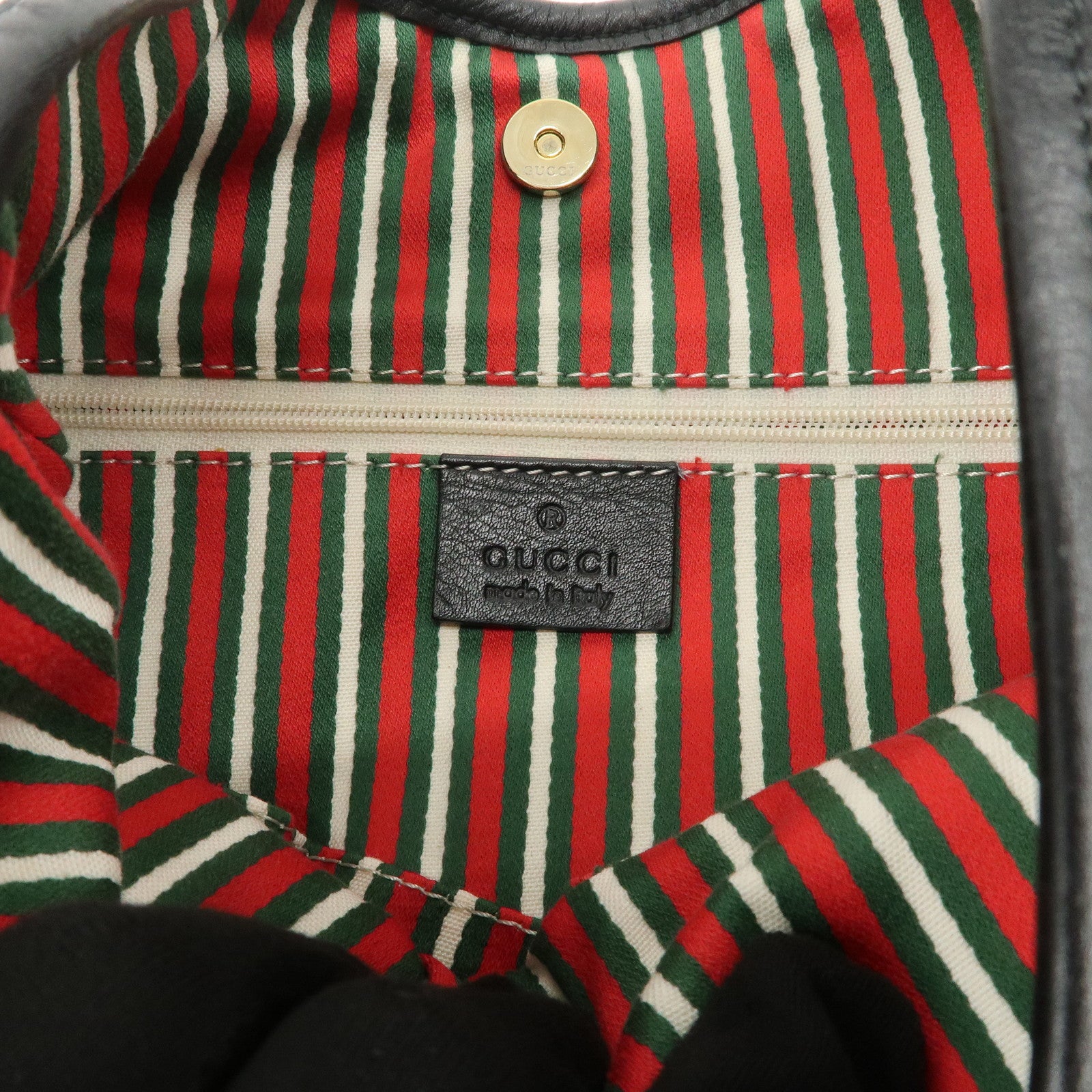 GUCCI Interlocking G GG Monogram Canvas Leather Shoulder Bag 169947