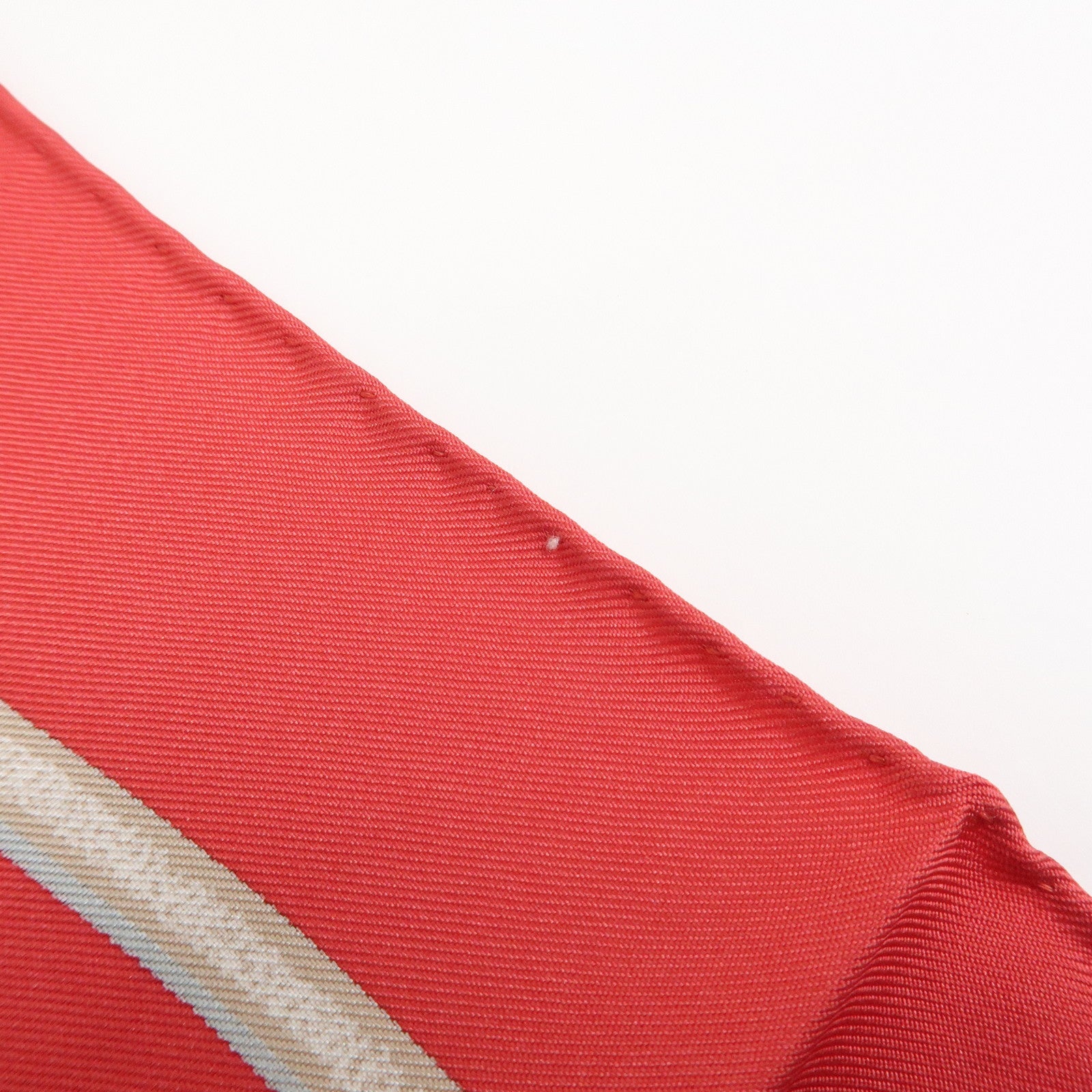 HERMES Carre 90 Silk 100% THE ROYAL MEWS Scarf Red White