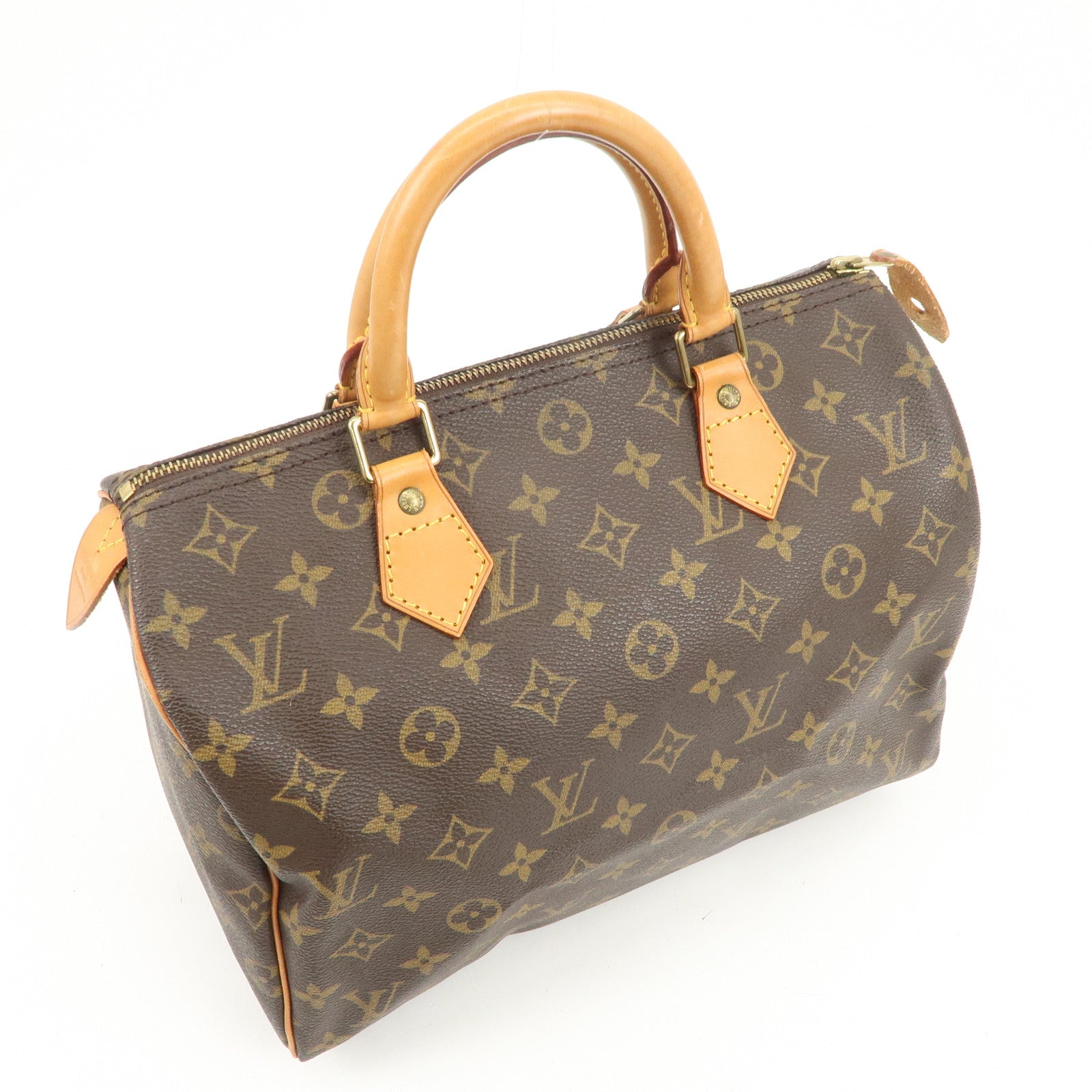 Louis Vuitton Monogram Speedy 30 Boston Bag Hand Bag Brown M41526