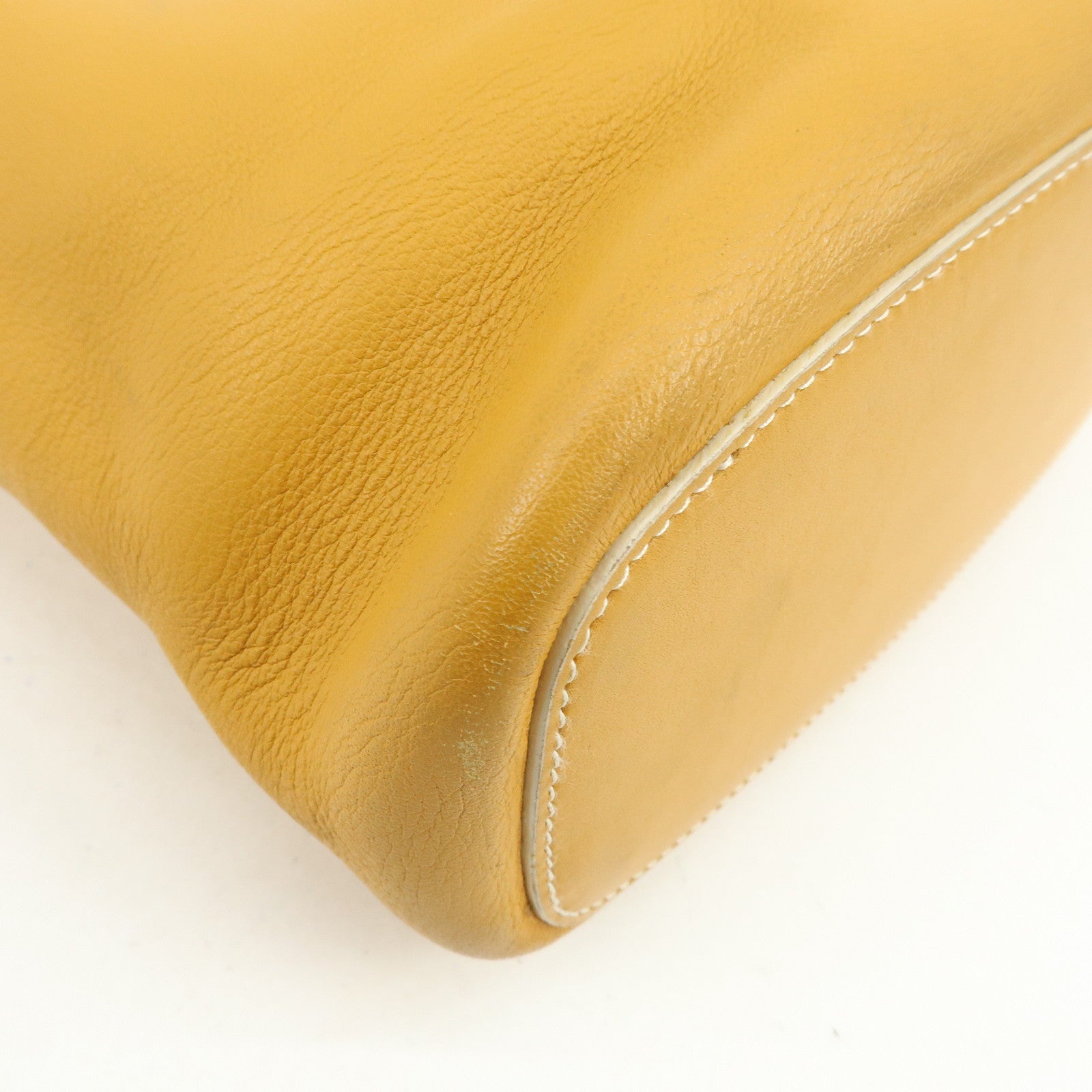 LOEWE Leather Shoulder Bag Hand Bag Light Brown