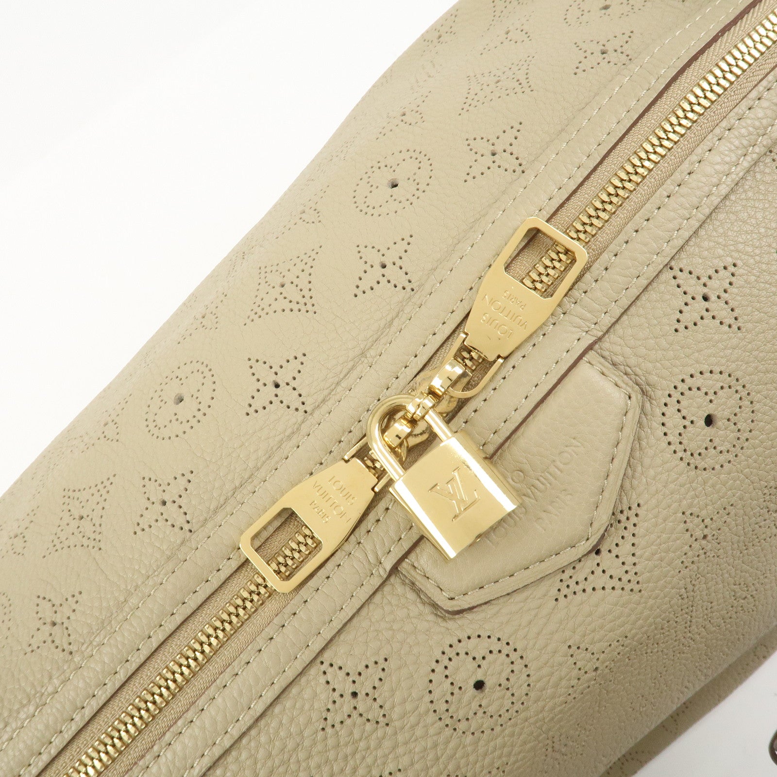 Louis Vuitton Galatea MM Leather Shoulder Bag Coquille Beige M93852