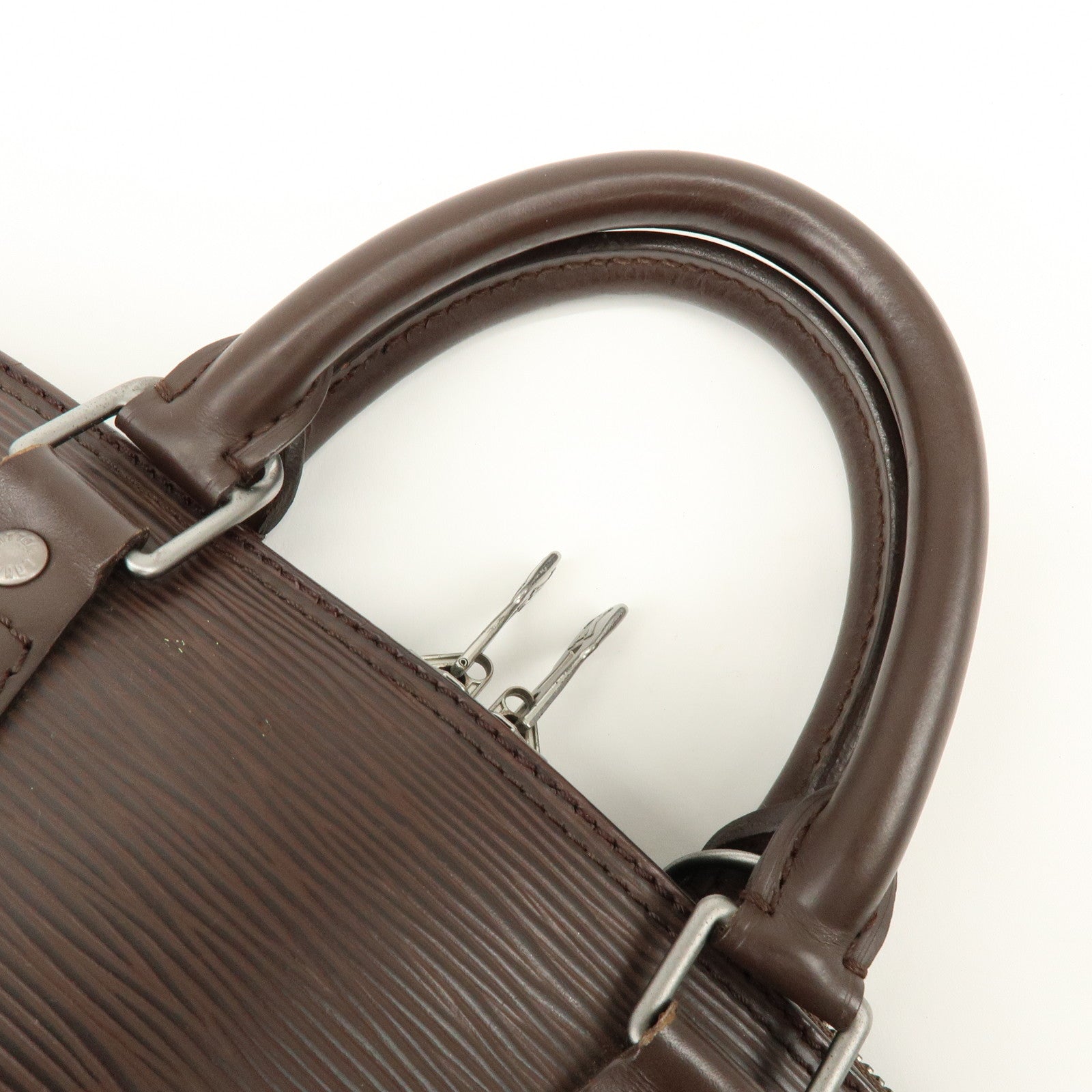 Louis Vuitton Epi Leather Alma Hand Bag Mocha M5214D