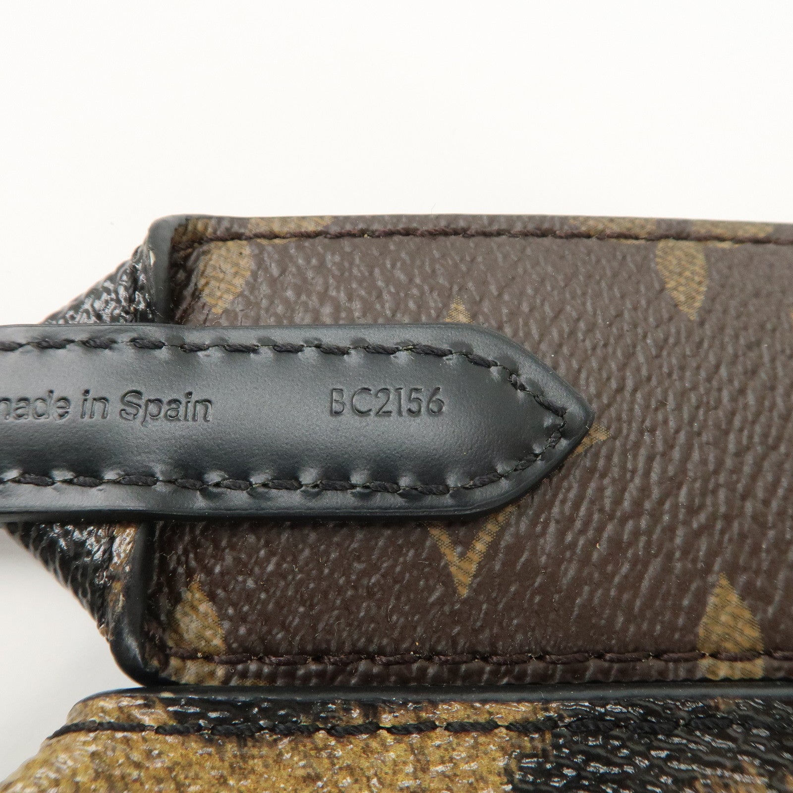 Louis Vuitton Monogram Canvas Shoulder Strap Leopard Brown J02290