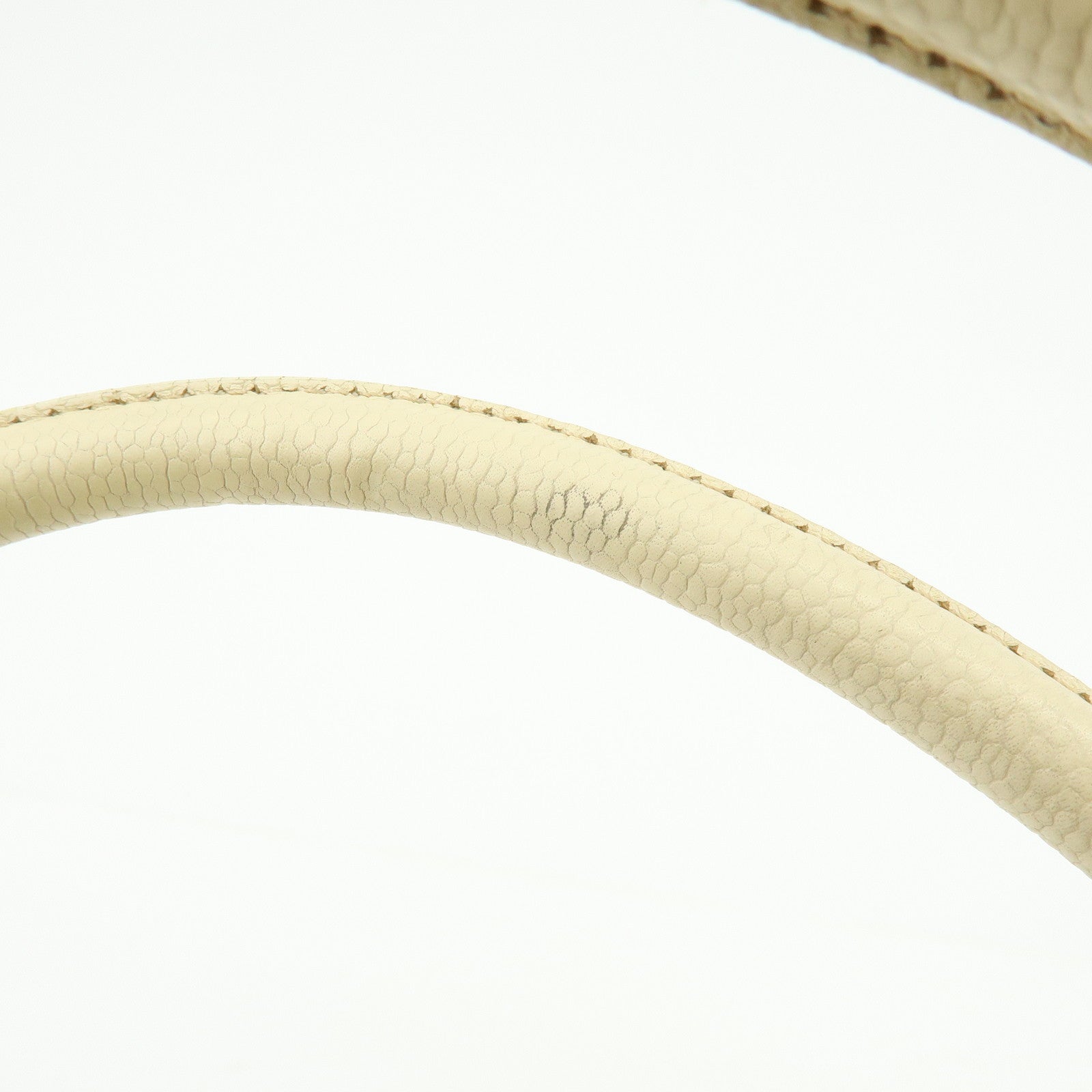 CHANEL COCO Mark Caviarskin Tote Bag Shoulder Bag Hand Bag Ivory