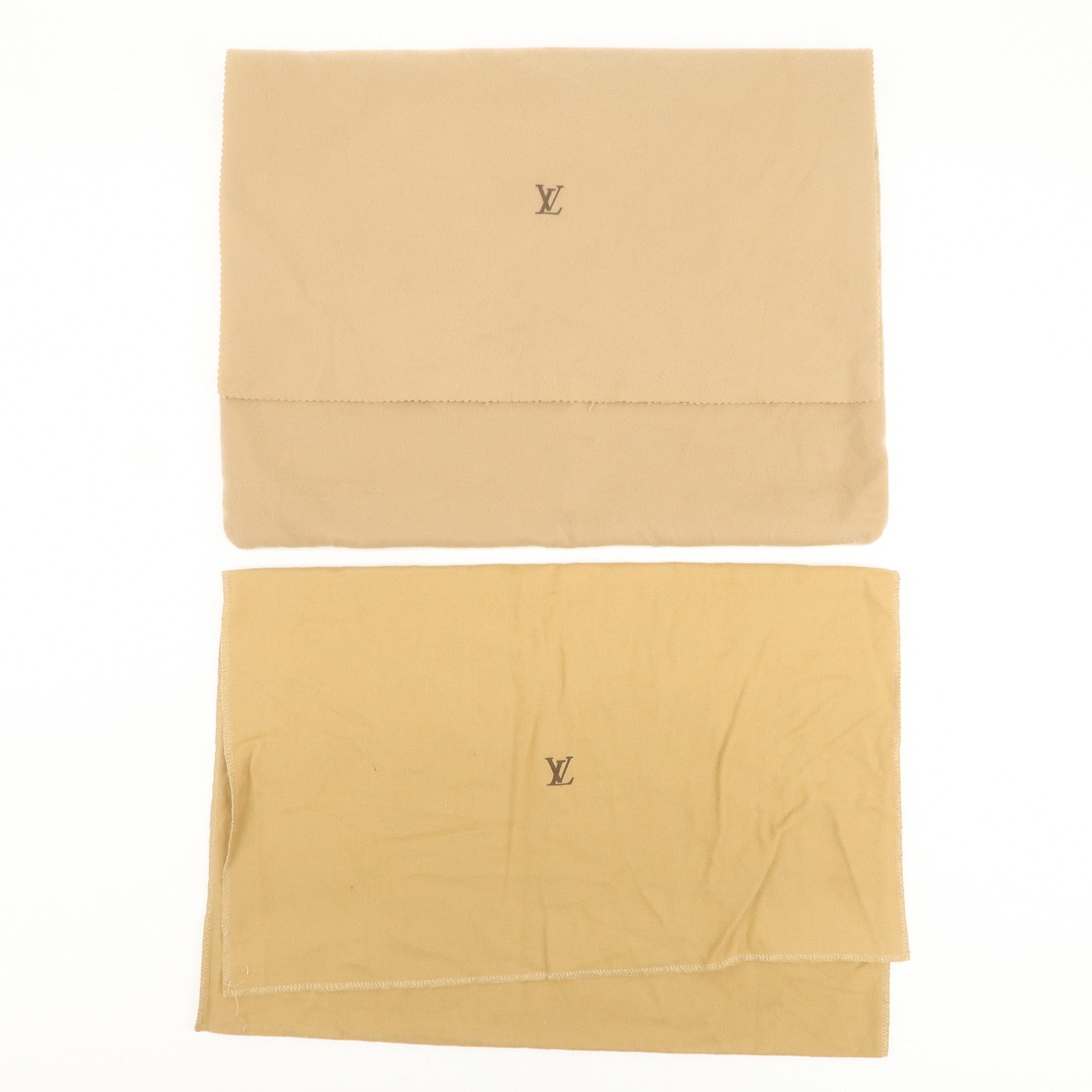 Louis Vuitton Set of 10 Dust Bag Storage Bag Flap Style Beige