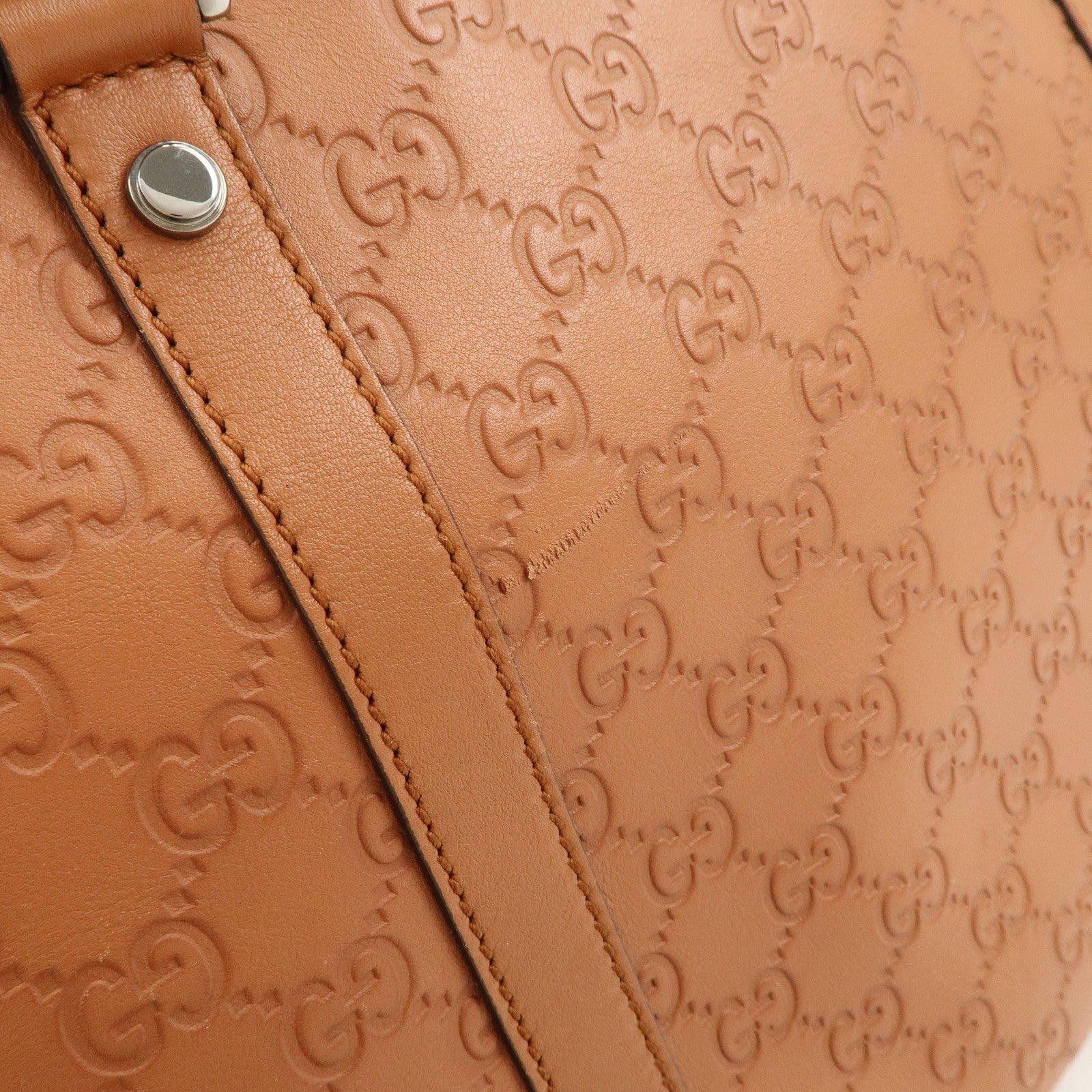 GUCCI Guccissima Interlocking G 2Way Bag Hand Bag Brown 341503